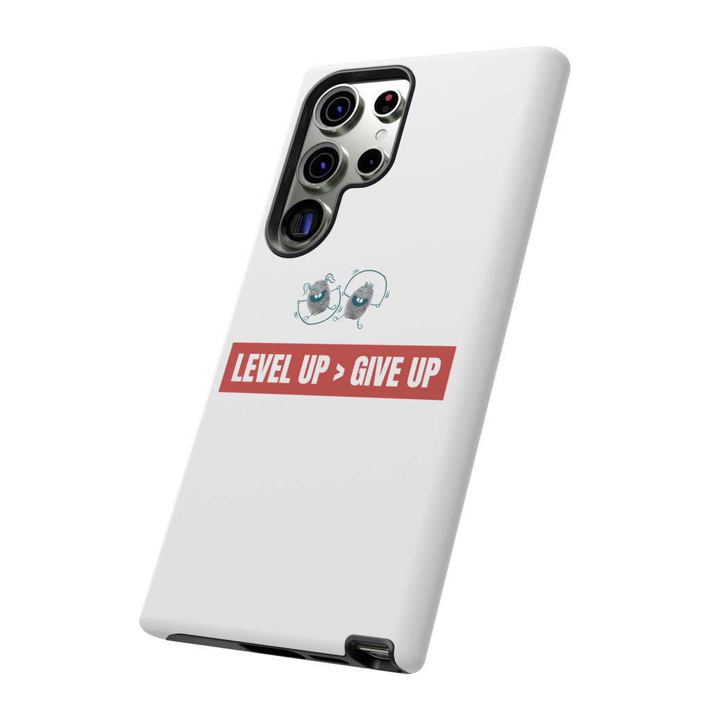 Tough Cases Phone Case, Motivational Gift for Gamers, Fitness Enthusiasts, Level Up Themed, Unique Phone Accessories, Work Hard Play Hard