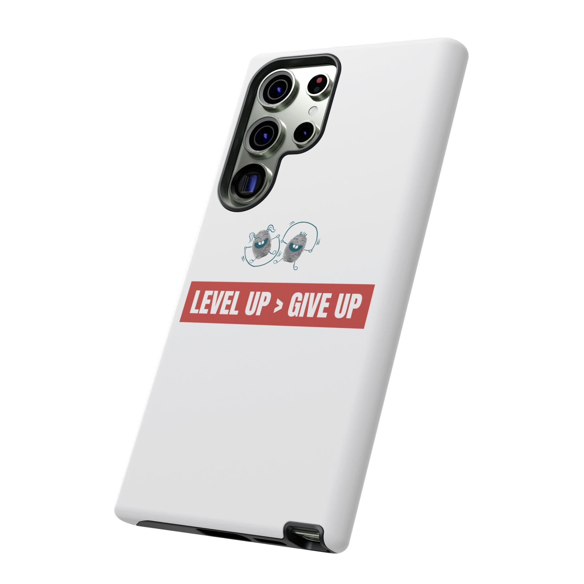 Tough Cases Phone Case, Motivational Gift for Gamers, Fitness Enthusiasts, Level Up Themed, Unique Phone Accessories, Work Hard Play Hard