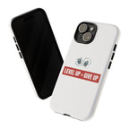 Tough Cases Phone Case, Motivational Gift for Gamers, Fitness Enthusiasts, Level Up Themed, Unique Phone Accessories, Work Hard Play Hard