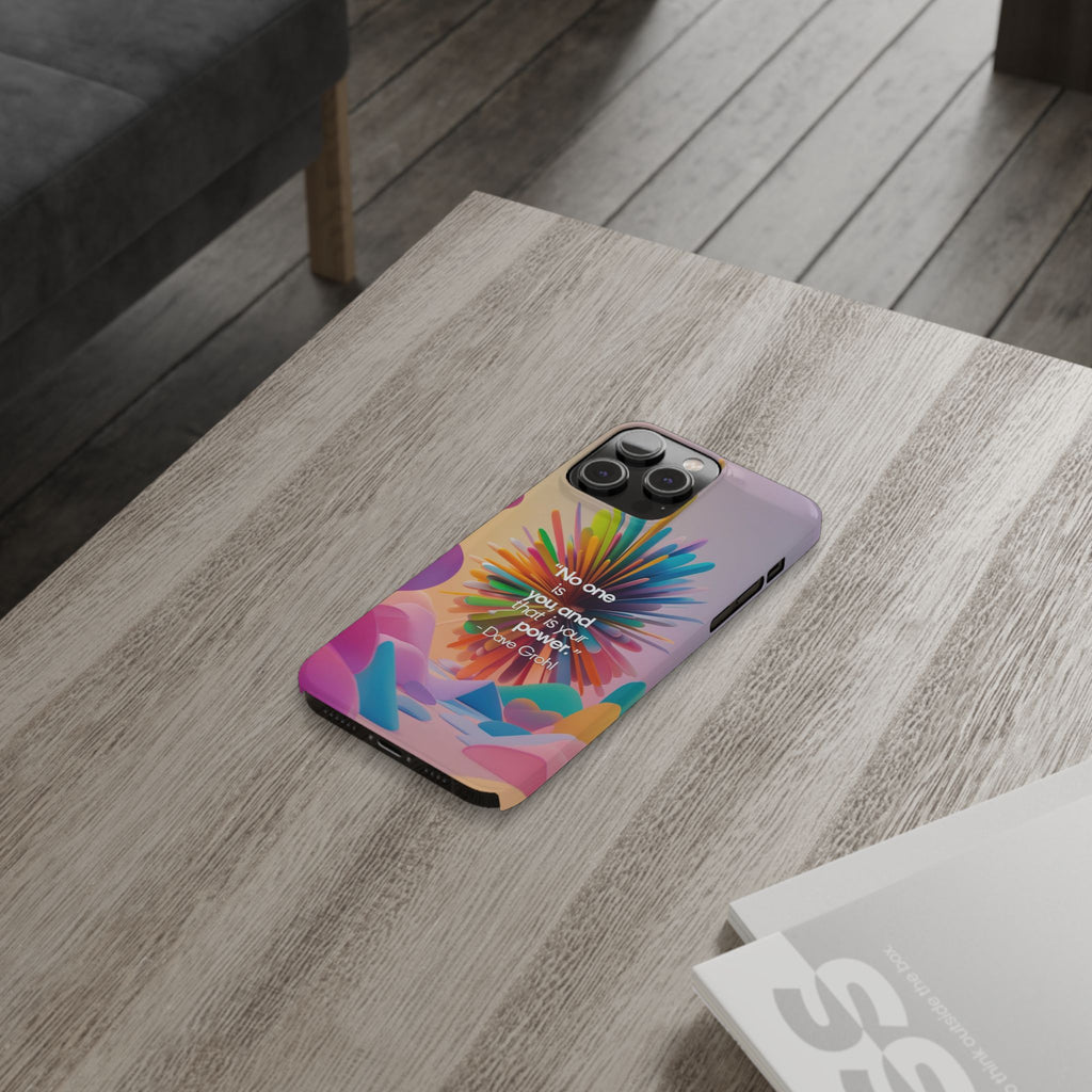 Inspirational Slim Phone Case - Dave Grohl Quote, Motivational Phone Accessory, Colorful Design, Gift for Friends, [...]
