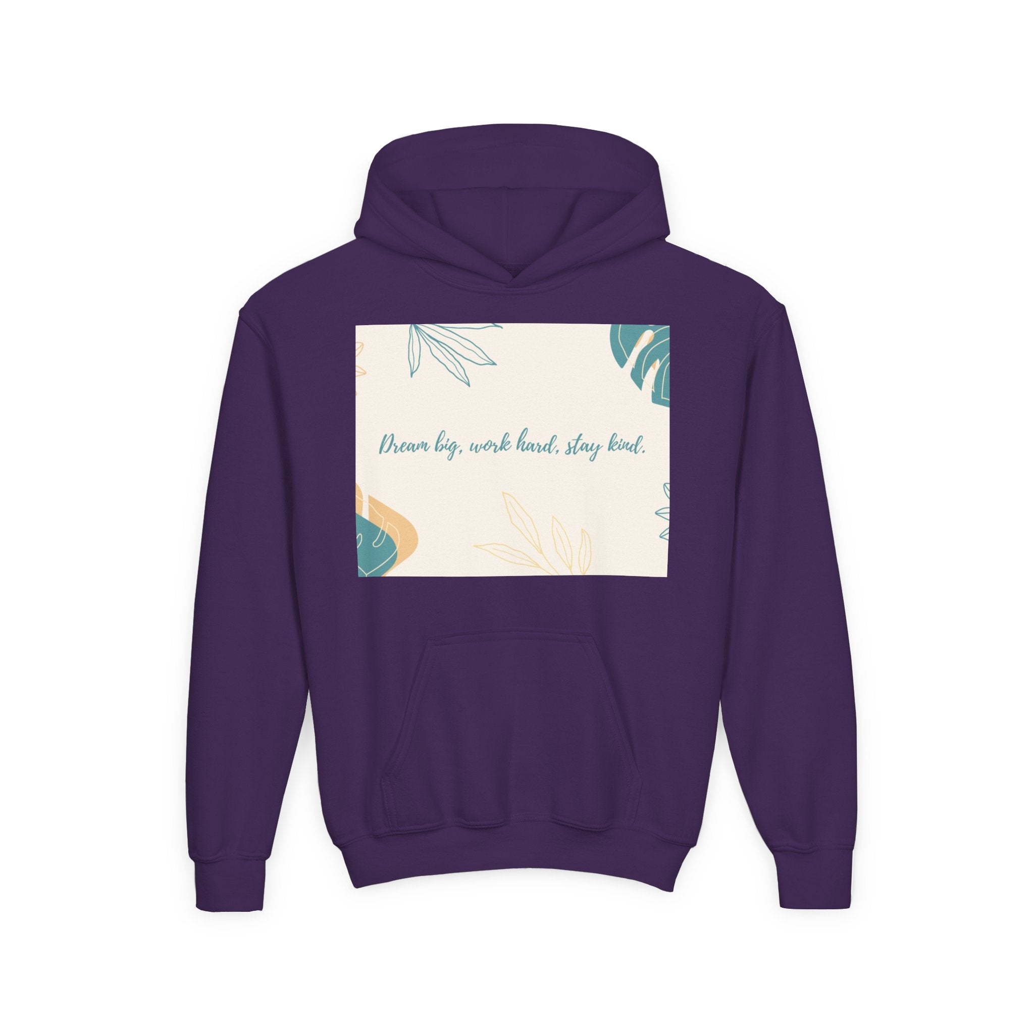 Inspiring Youth Hoodie - Dream Big, Work Hard, Stay Kind, Motivational Sweatshirt for Teens, Gift for Graduates, Inspirational [...]