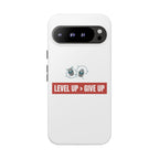 Tough Cases Phone Case, Motivational Gift for Gamers, Fitness Enthusiasts, Level Up Themed, Unique Phone Accessories, Work Hard Play Hard