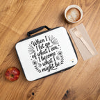 Inspirational Quote Lunch Bag, Motivational Insulated Lunch Tote, Positive Message Meal Carrier, Lunchbox Zipper Pouch, Lunch Cooler Bag