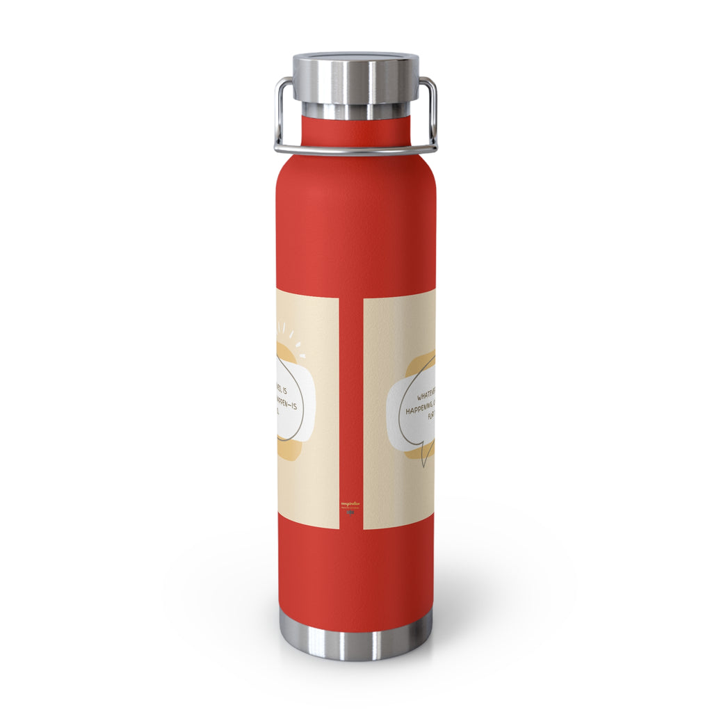 Inspirational Copper Vacuum Insulated Bottle, 22oz - Motivational Drinkware, Gifts for Her, Fitness Bottle, Travel Mug, Eco-Friendly [...]