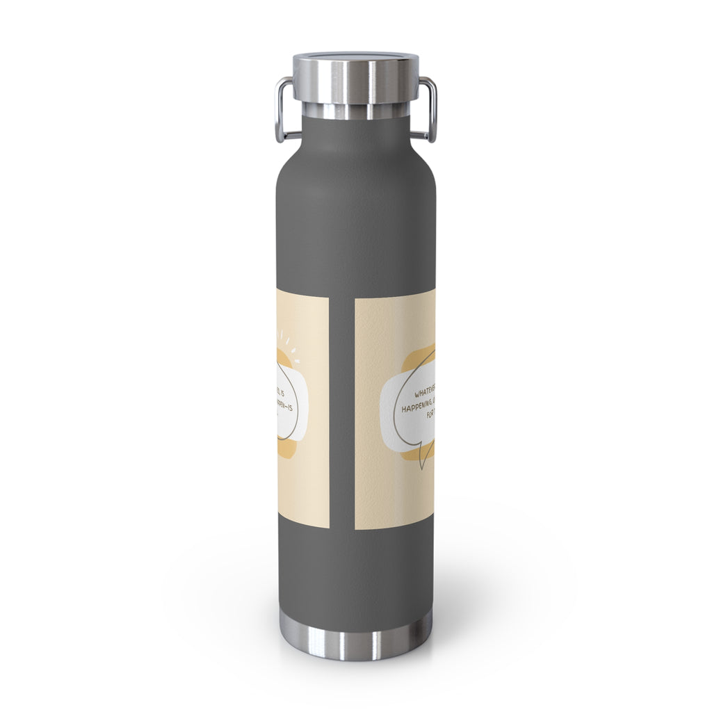 Inspirational Copper Vacuum Insulated Bottle, 22oz - Motivational Drinkware, Gifts for Her, Fitness Bottle, Travel Mug, Eco-Friendly [...]