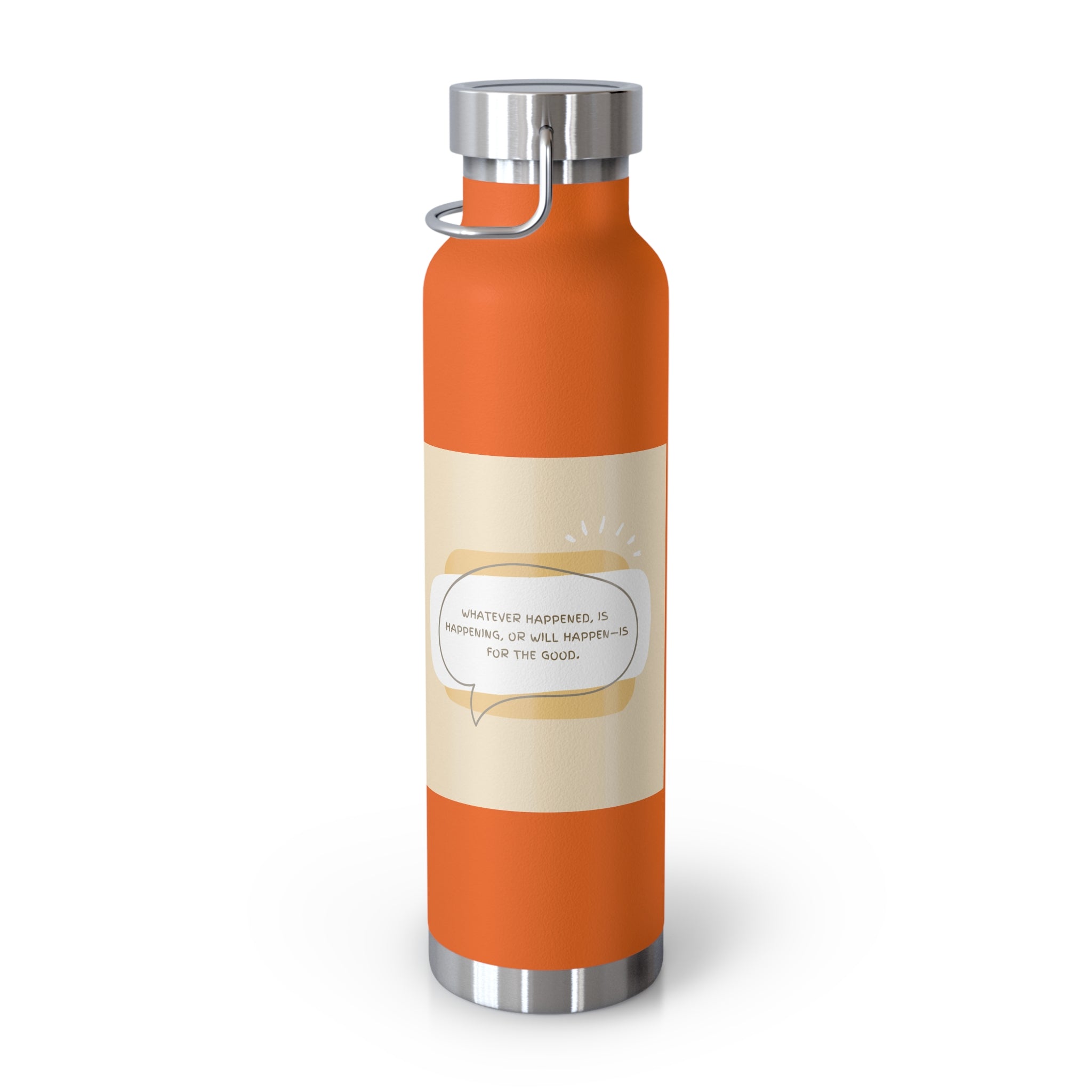 Inspirational Copper Vacuum Insulated Bottle, 22oz - Motivational Drinkware, Gifts for Her, Fitness Bottle, Travel Mug, Eco-Friendly [...]