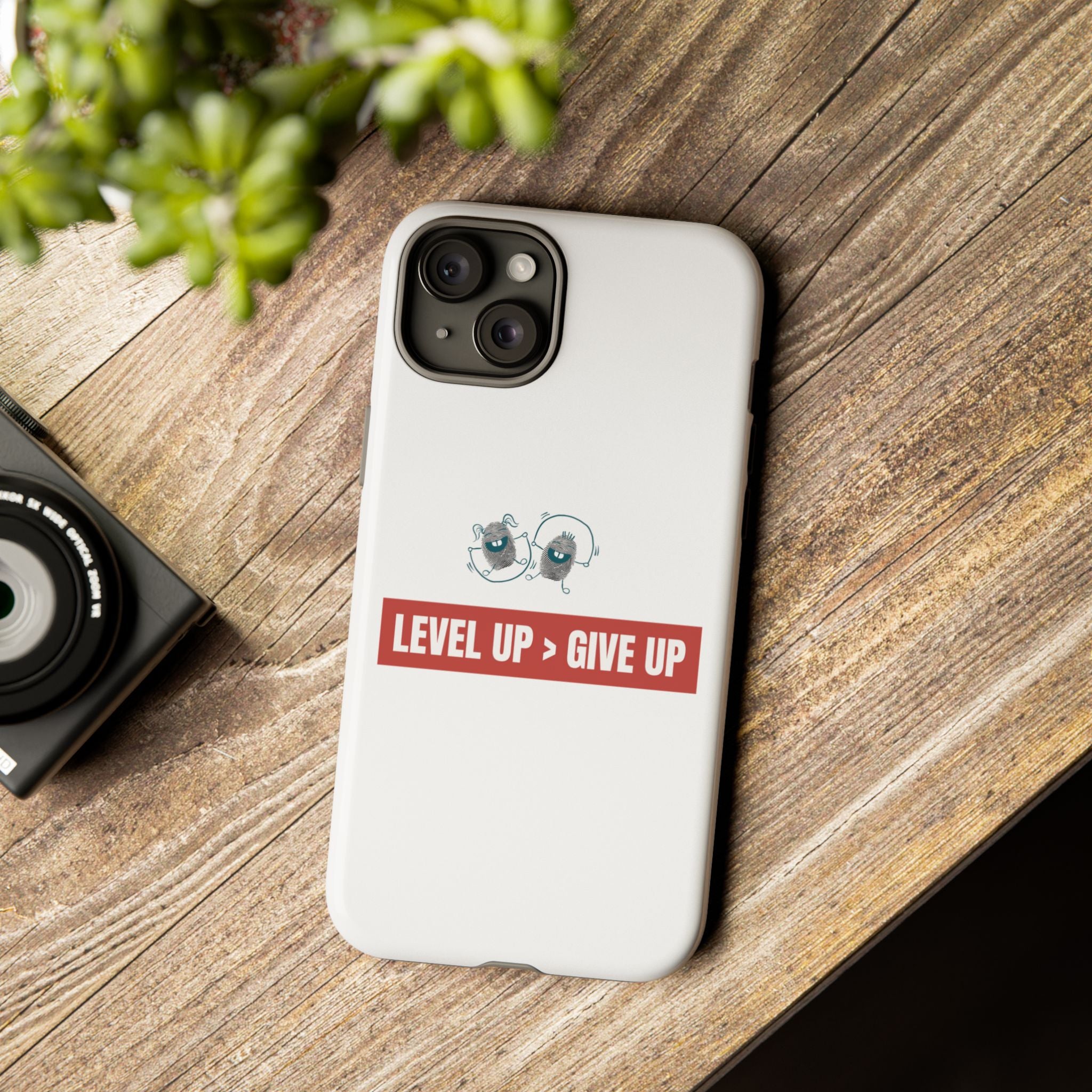 Tough Cases Phone Case, Motivational Gift for Gamers, Fitness Enthusiasts, Level Up Themed, Unique Phone Accessories, Work Hard Play Hard