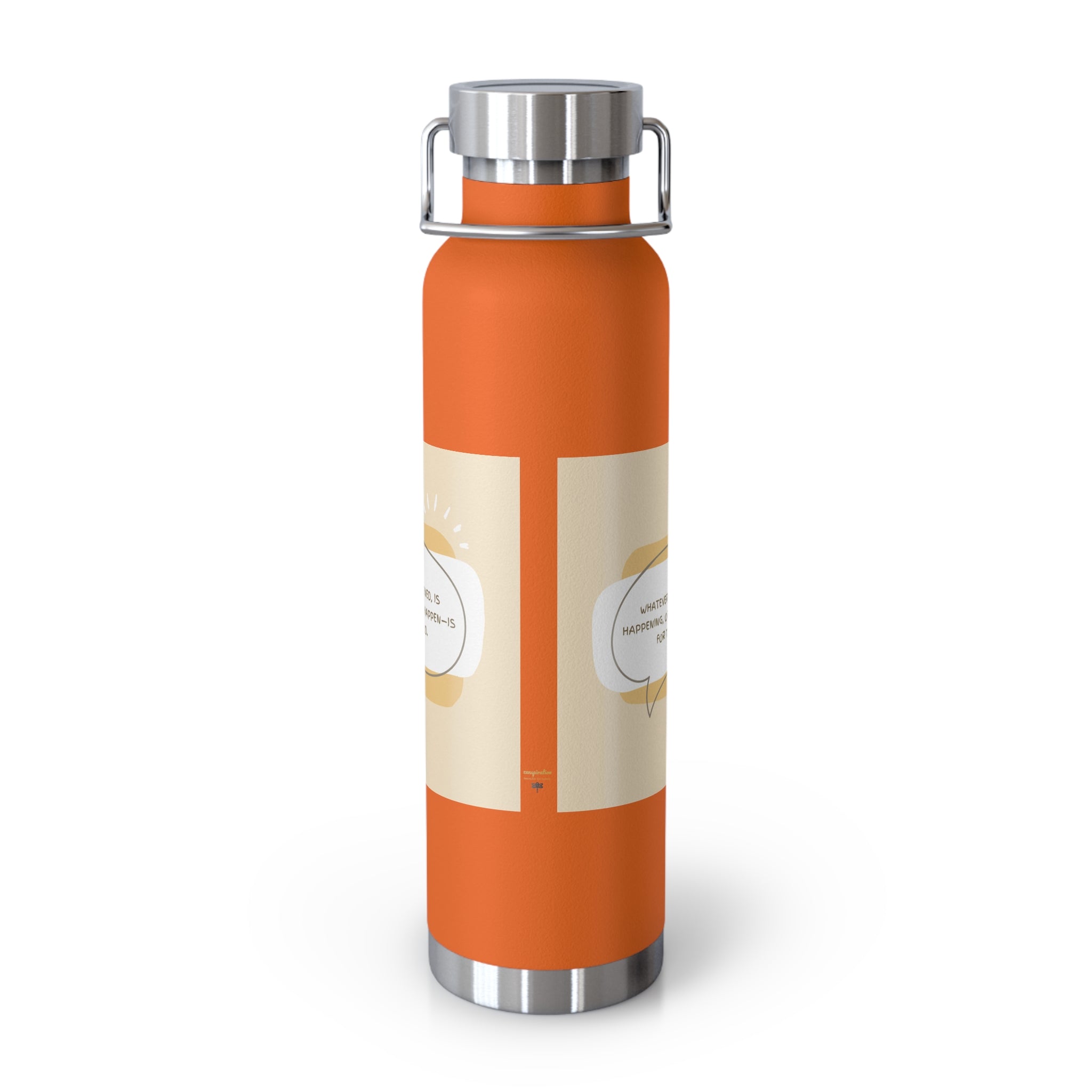 Inspirational Copper Vacuum Insulated Bottle, 22oz - Motivational Drinkware, Gifts for Her, Fitness Bottle, Travel Mug, Eco-Friendly [...]