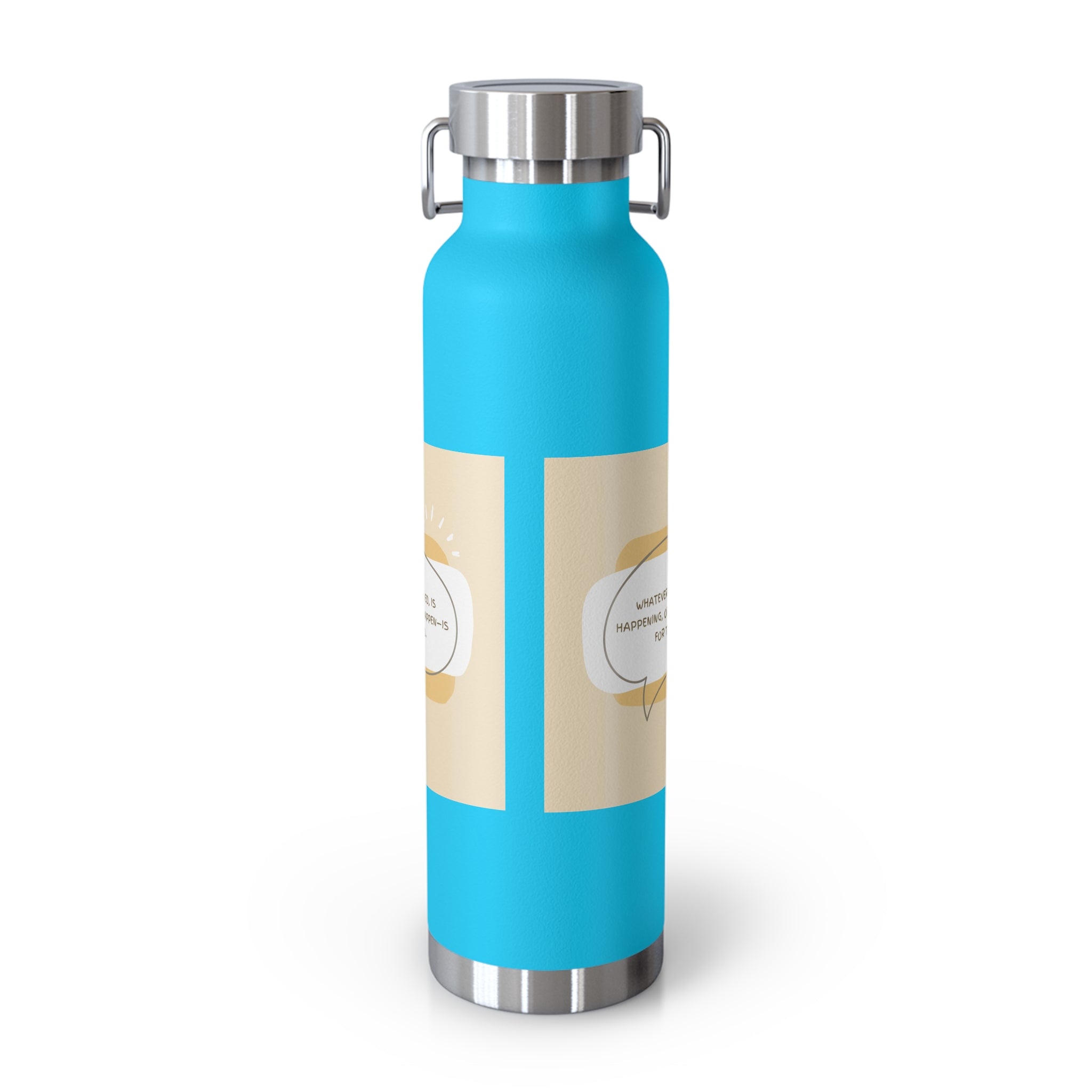 Inspirational Copper Vacuum Insulated Bottle, 22oz - Motivational Drinkware, Gifts for Her, Fitness Bottle, Travel Mug, Eco-Friendly [...]