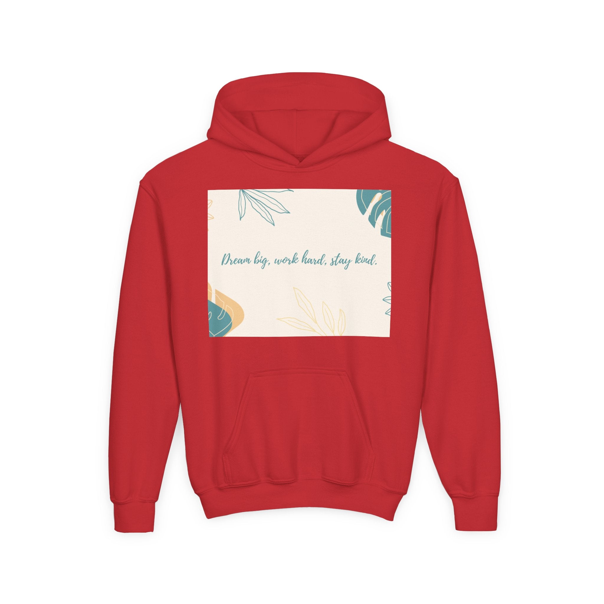 Inspiring Youth Hoodie - Dream Big, Work Hard, Stay Kind, Motivational Sweatshirt for Teens, Gift for Graduates, Inspirational [...]