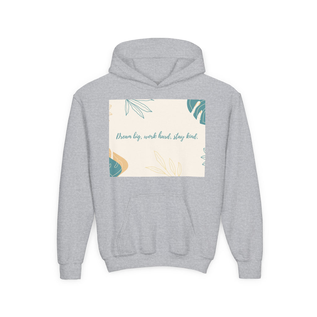 Inspiring Youth Hoodie - Dream Big, Work Hard, Stay Kind, Motivational Sweatshirt for Teens, Gift for Graduates, Inspirational [...]