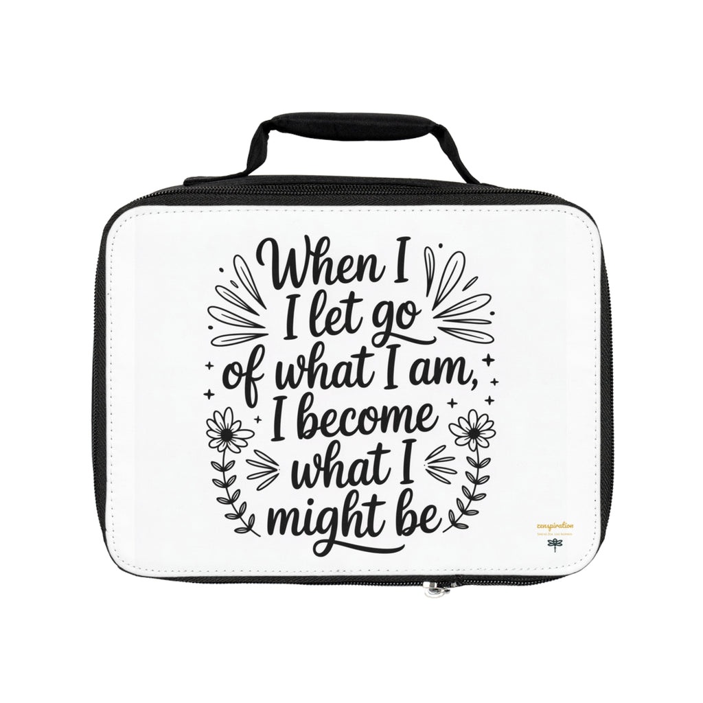 Inspirational Quote Lunch Bag, Motivational Insulated Lunch Tote, Positive Message Meal Carrier, Lunchbox Zipper Pouch, Lunch Cooler Bag