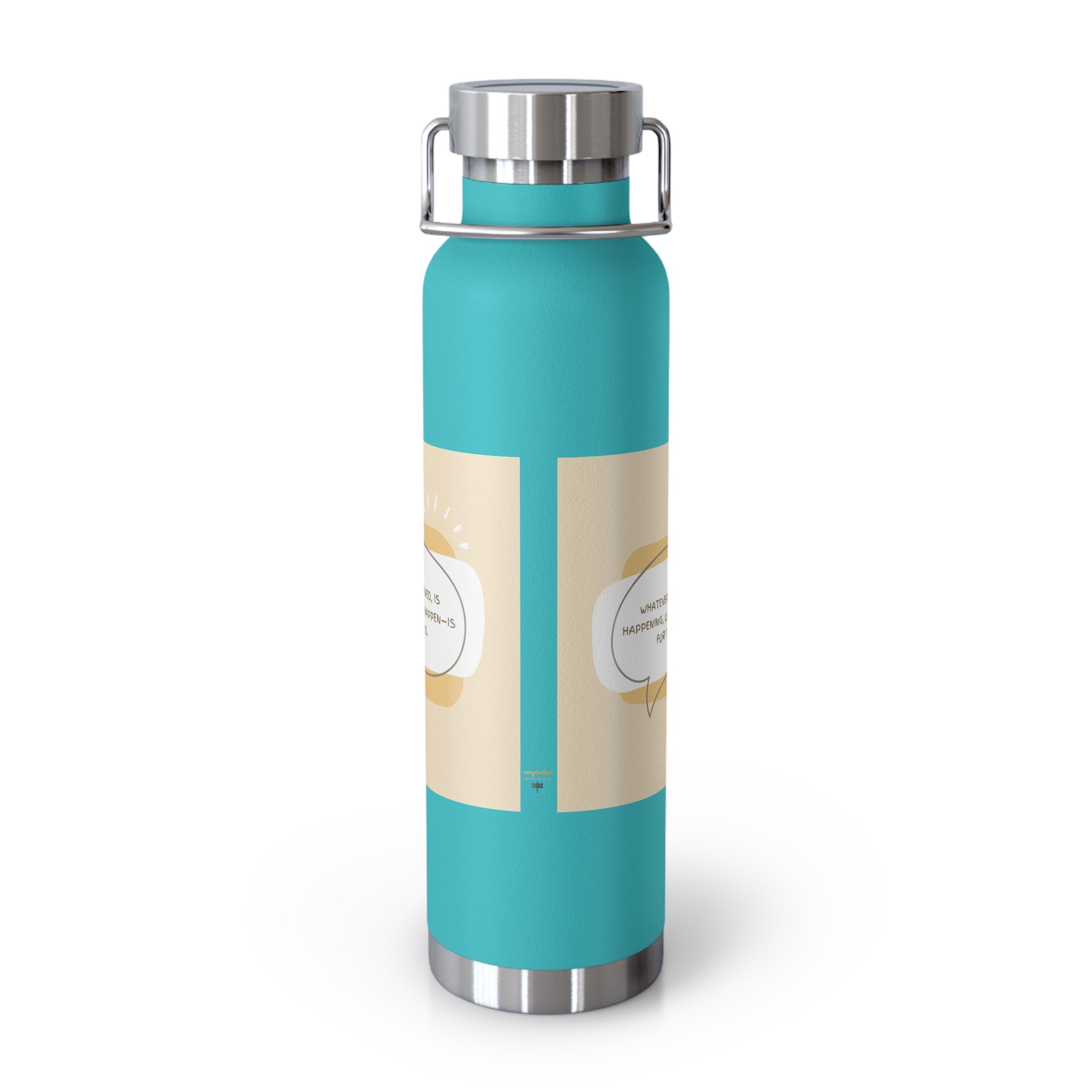 Inspirational Copper Vacuum Insulated Bottle, 22oz - Motivational Drinkware, Gifts for Her, Fitness Bottle, Travel Mug, Eco-Friendly [...]