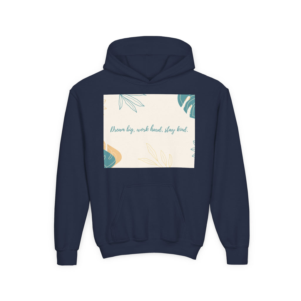 Inspiring Youth Hoodie - Dream Big, Work Hard, Stay Kind, Motivational Sweatshirt for Teens, Gift for Graduates, Inspirational [...]