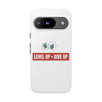 Tough Cases Phone Case, Motivational Gift for Gamers, Fitness Enthusiasts, Level Up Themed, Unique Phone Accessories, Work Hard Play Hard