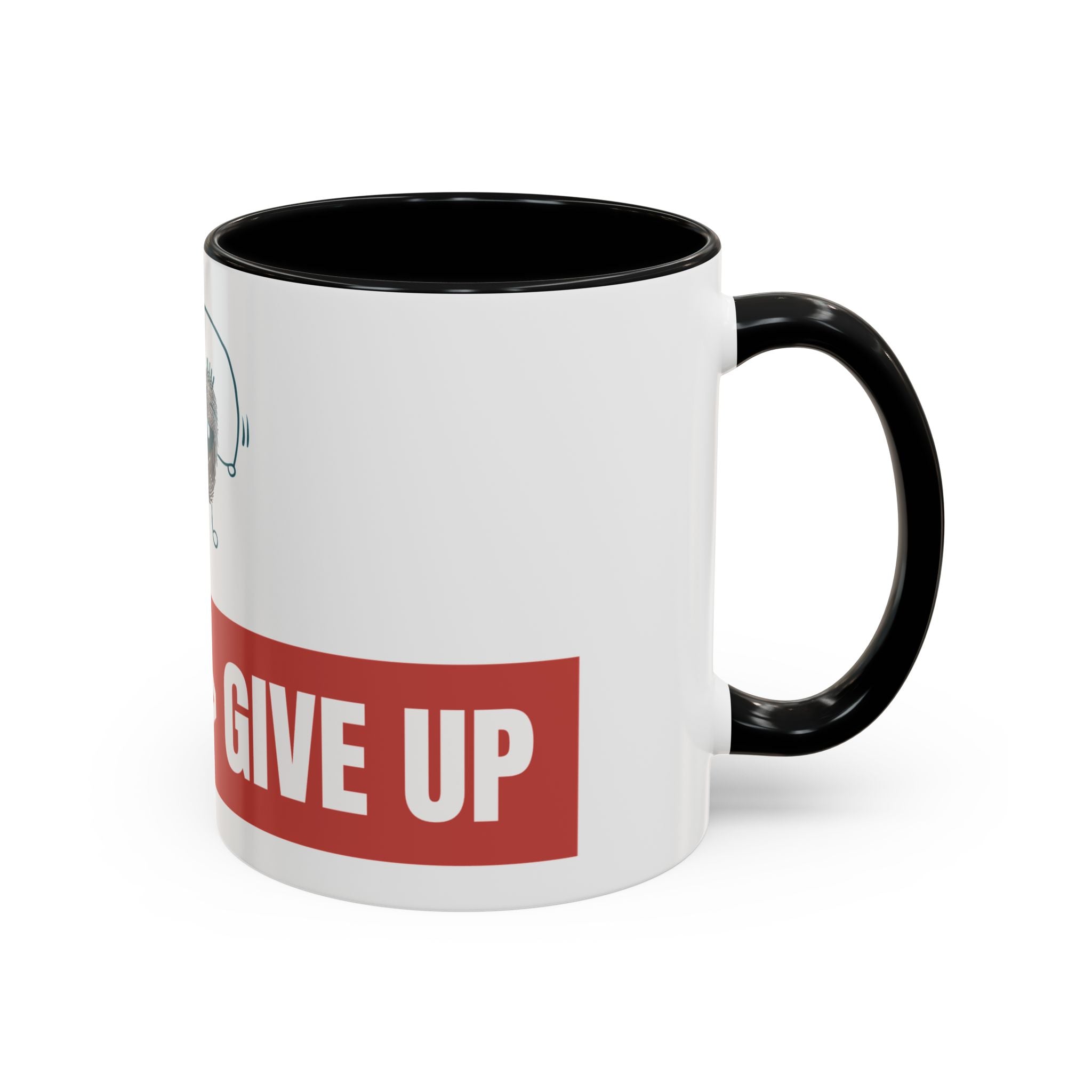 Motivational Accent Coffee Mug, Inspirational Gift for Friends, Office Mug, Positive Thinking, Encourage Success, Funny Coffee Cup