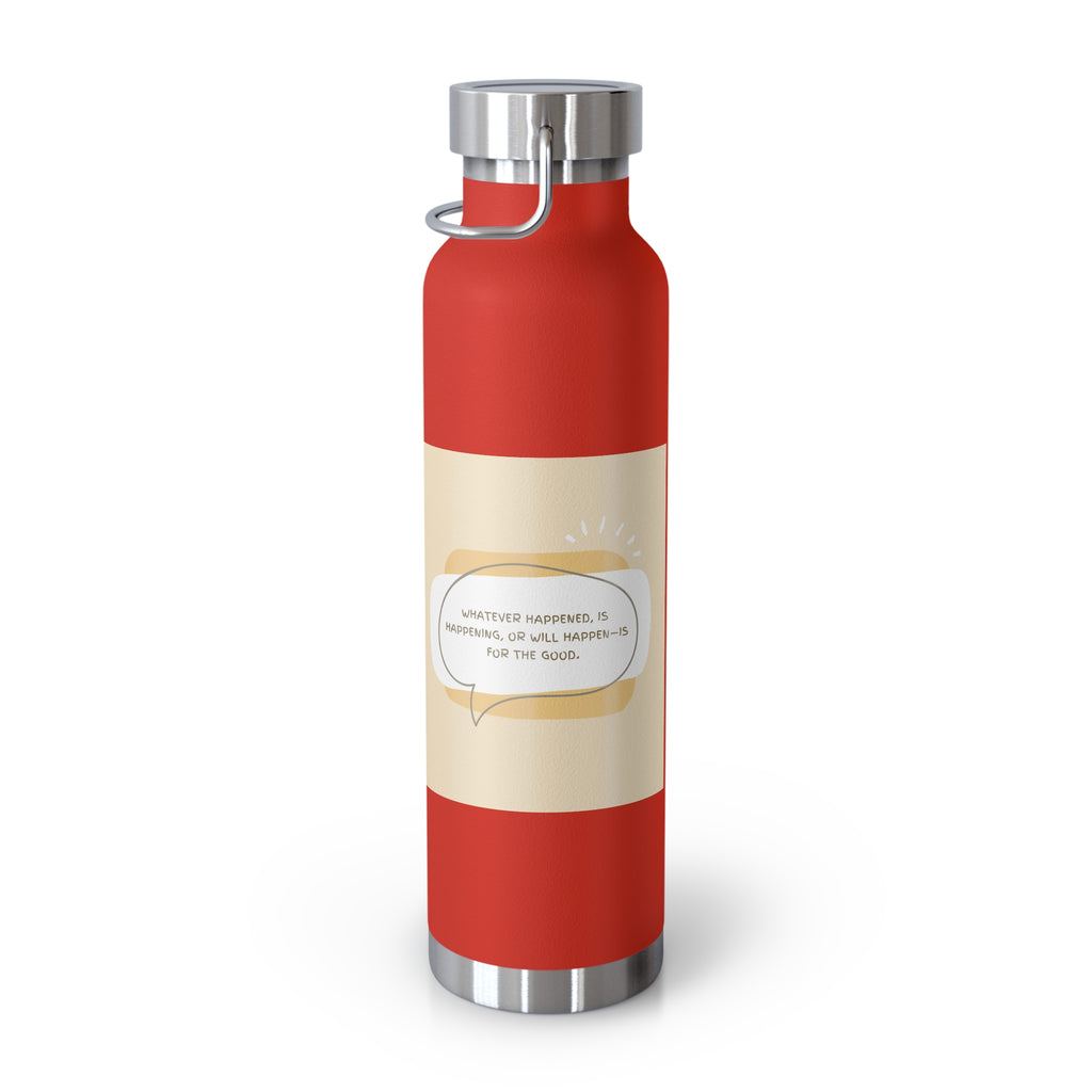 Inspirational Copper Vacuum Insulated Bottle, 22oz - Motivational Drinkware, Gifts for Her, Fitness Bottle, Travel Mug, Eco-Friendly [...]