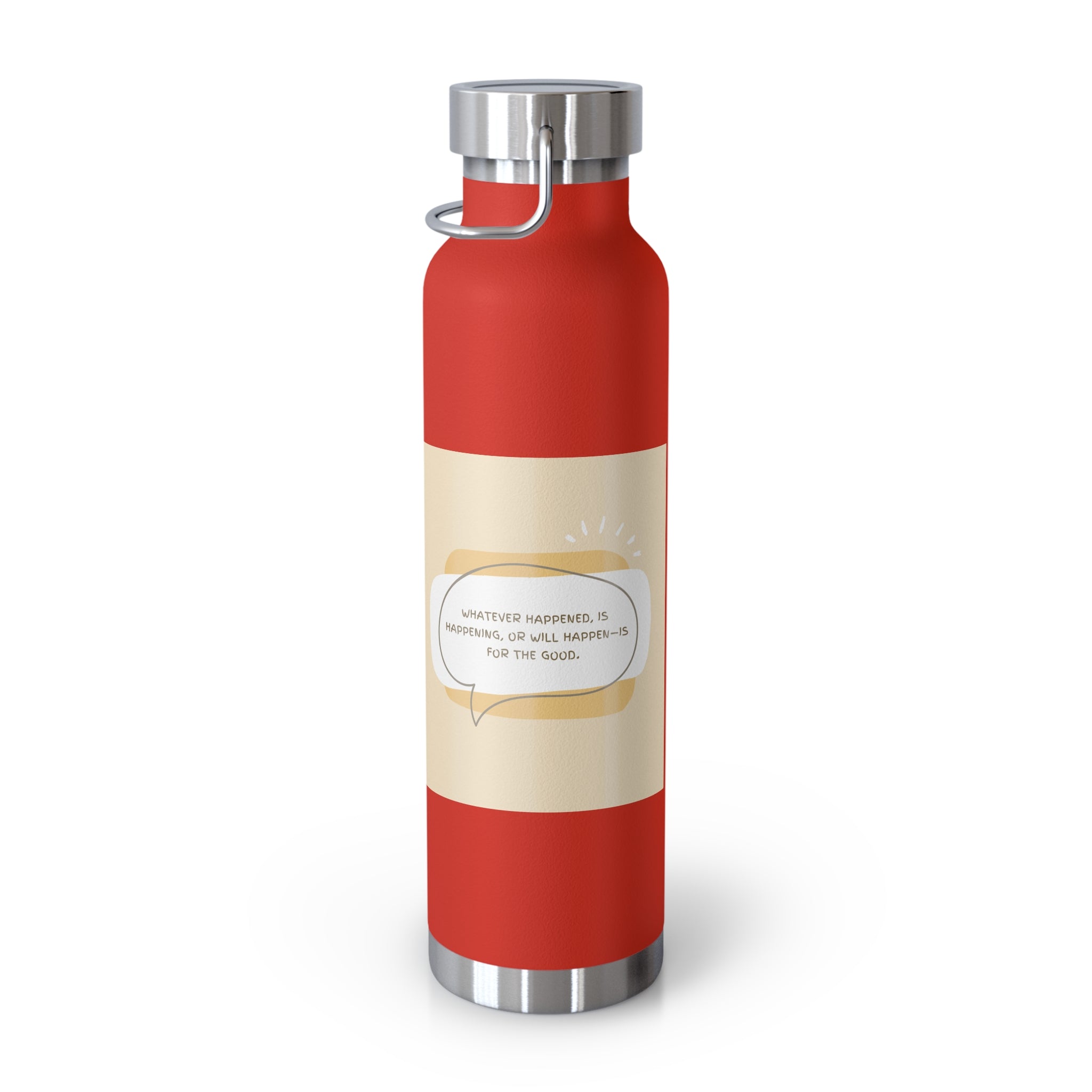 Inspirational Copper Vacuum Insulated Bottle, 22oz - Motivational Drinkware, Gifts for Her, Fitness Bottle, Travel Mug, Eco-Friendly [...]