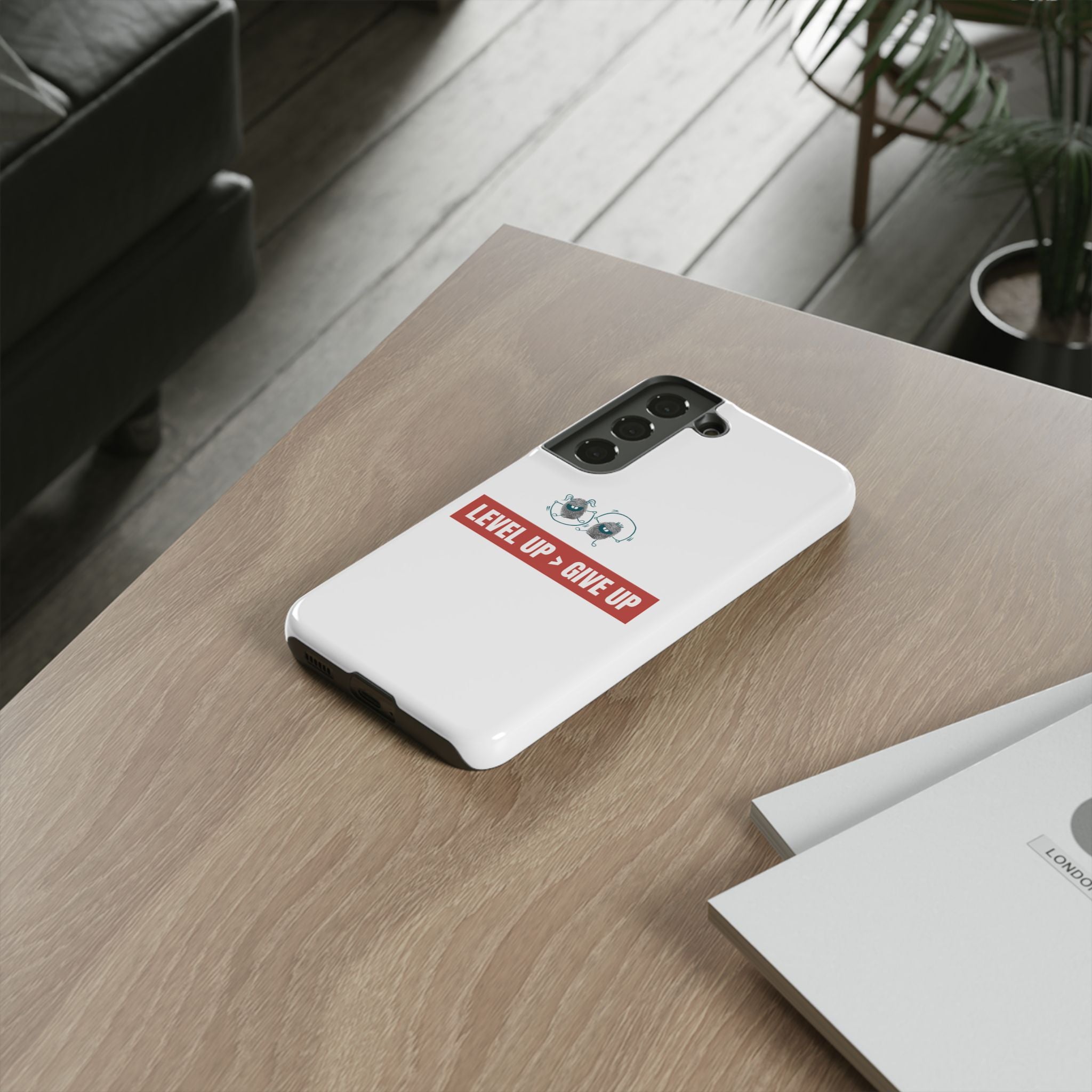 Tough Cases Phone Case, Motivational Gift for Gamers, Fitness Enthusiasts, Level Up Themed, Unique Phone Accessories, Work Hard Play Hard
