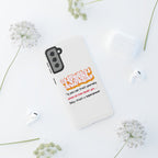 Tough Cases iPhone Case, Inspirational Phone Cover, Motivational Case, Self-Trust Gift, Unique Phone Accessory