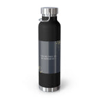 Inspirational Copper Insulated Water Bottle - 22oz, Travel Mug, Eco-Friendly Drinkware, Unique Gift for Her, Motivational Water Bottle