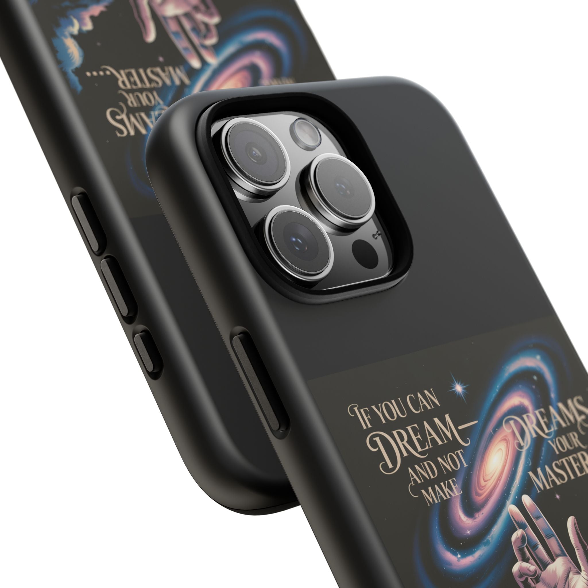 Dream-Inspired Phone Case, Inspirational Phone Cover, Galaxy Design Case, Unique Gift for Dreamers, Motivational Phone Accessory