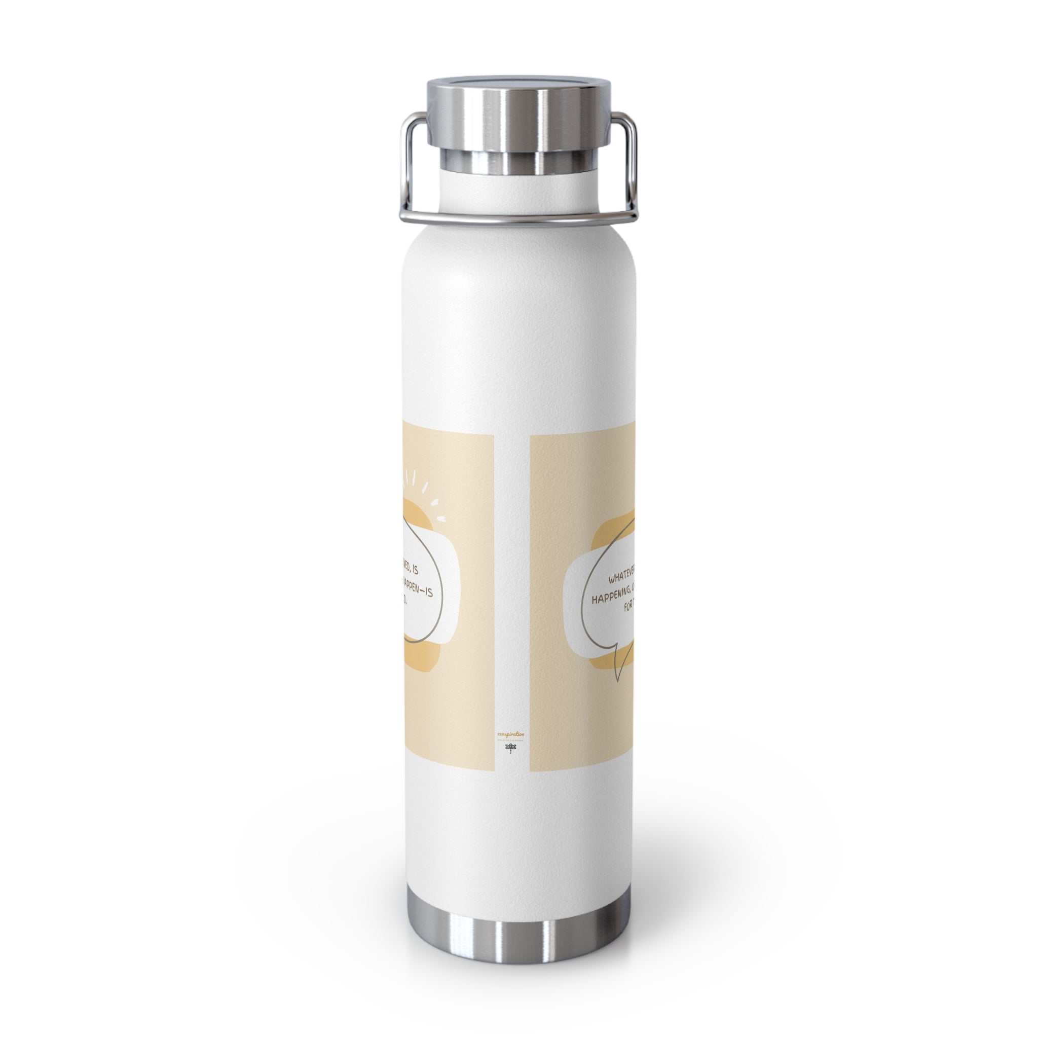 Inspirational Copper Vacuum Insulated Bottle, 22oz - Motivational Drinkware, Gifts for Her, Fitness Bottle, Travel Mug, Eco-Friendly [...]