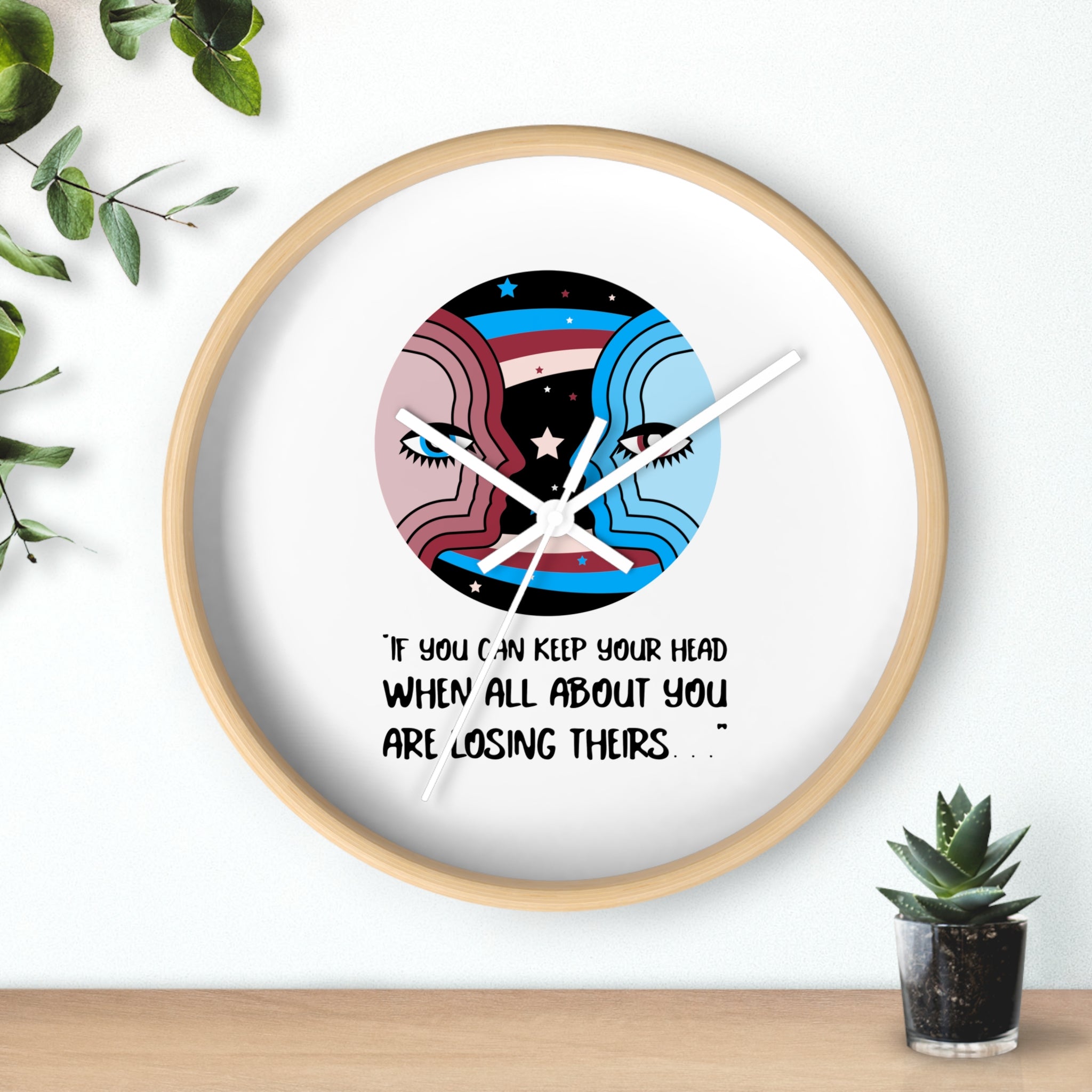Inspirational Wall Clock with Artistic Design, Motivational Home Décor, Unique Gift for Him/Her, Office or Bedroom Decoration, Quotes [...]