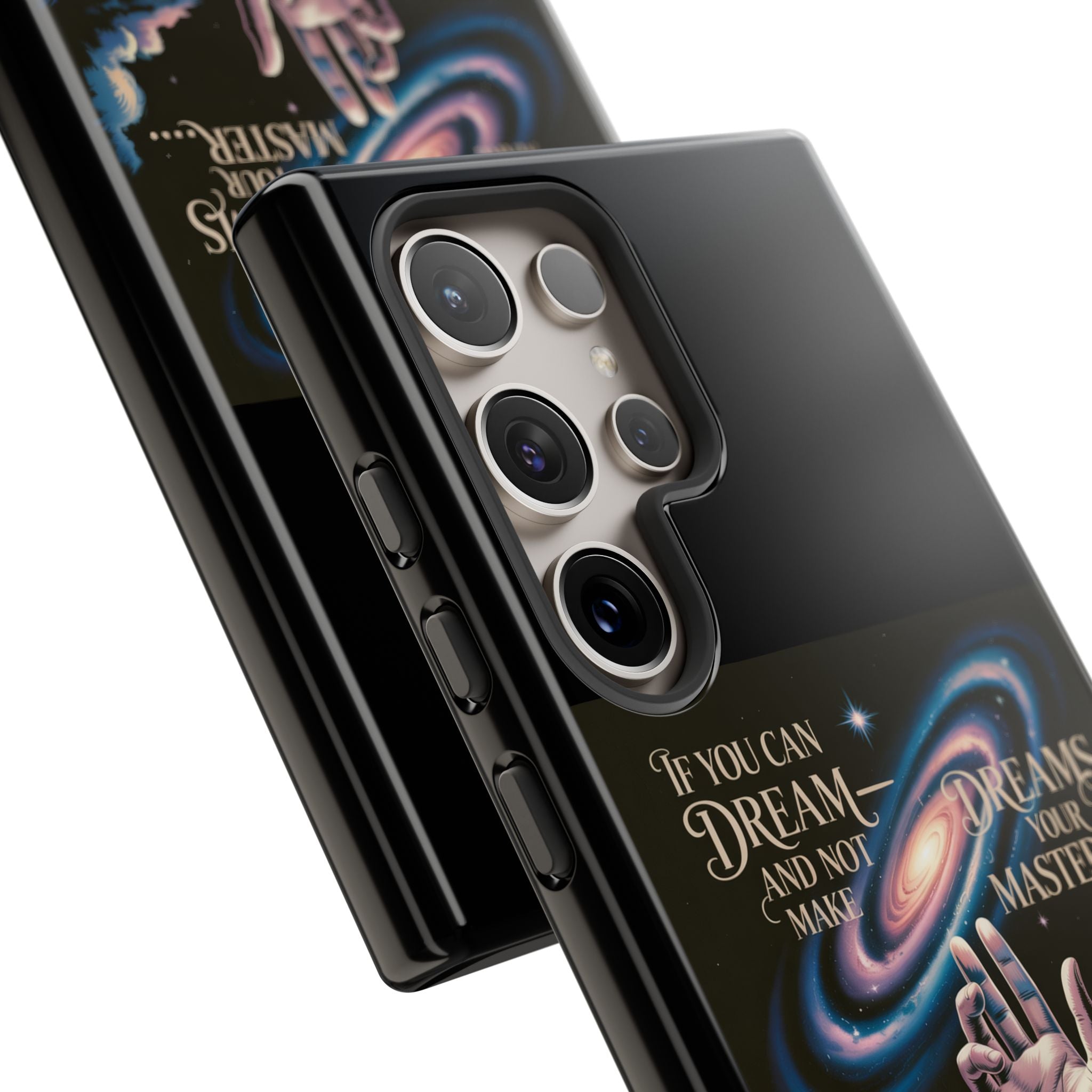 Dream-Inspired Phone Case, Inspirational Phone Cover, Galaxy Design Case, Unique Gift for Dreamers, Motivational Phone Accessory