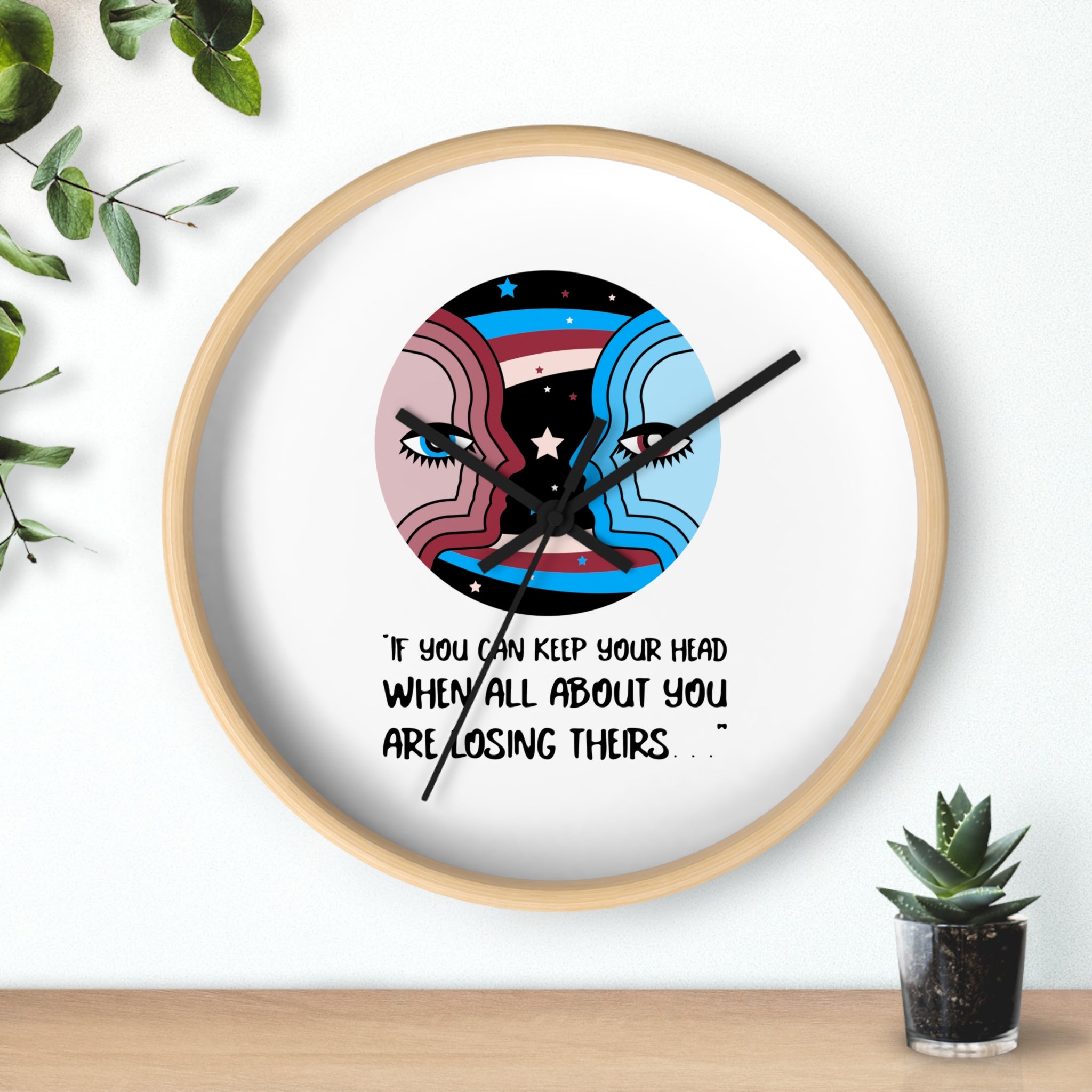 Inspirational Wall Clock with Artistic Design, Motivational Home Décor, Unique Gift for Him/Her, Office or Bedroom Decoration, Quotes [...]