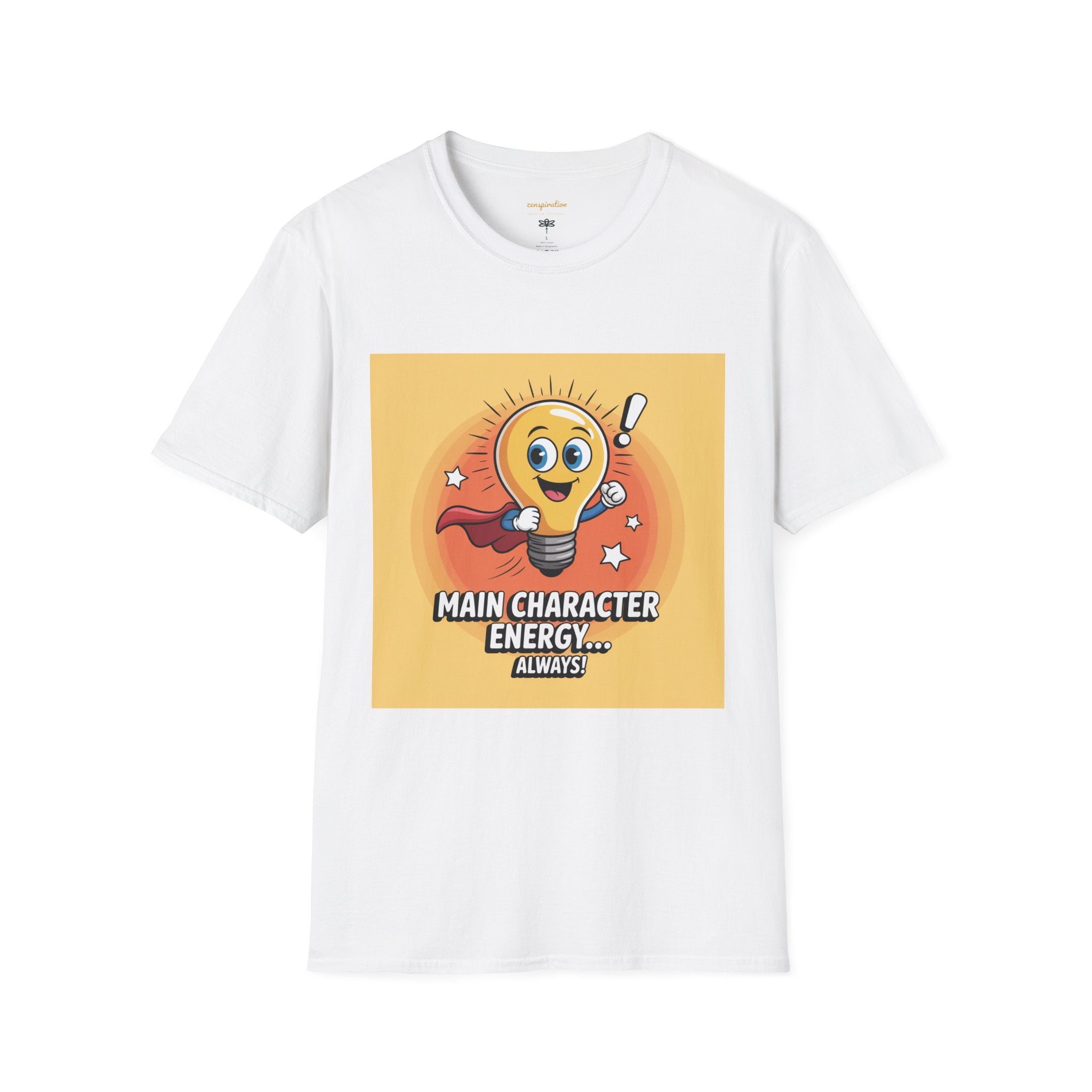 Main Character Energy T-Shirt, Unisex Graphic Tee, Casual Wear, Gift for Fans, Motivational Apparel, Everyday Comfort