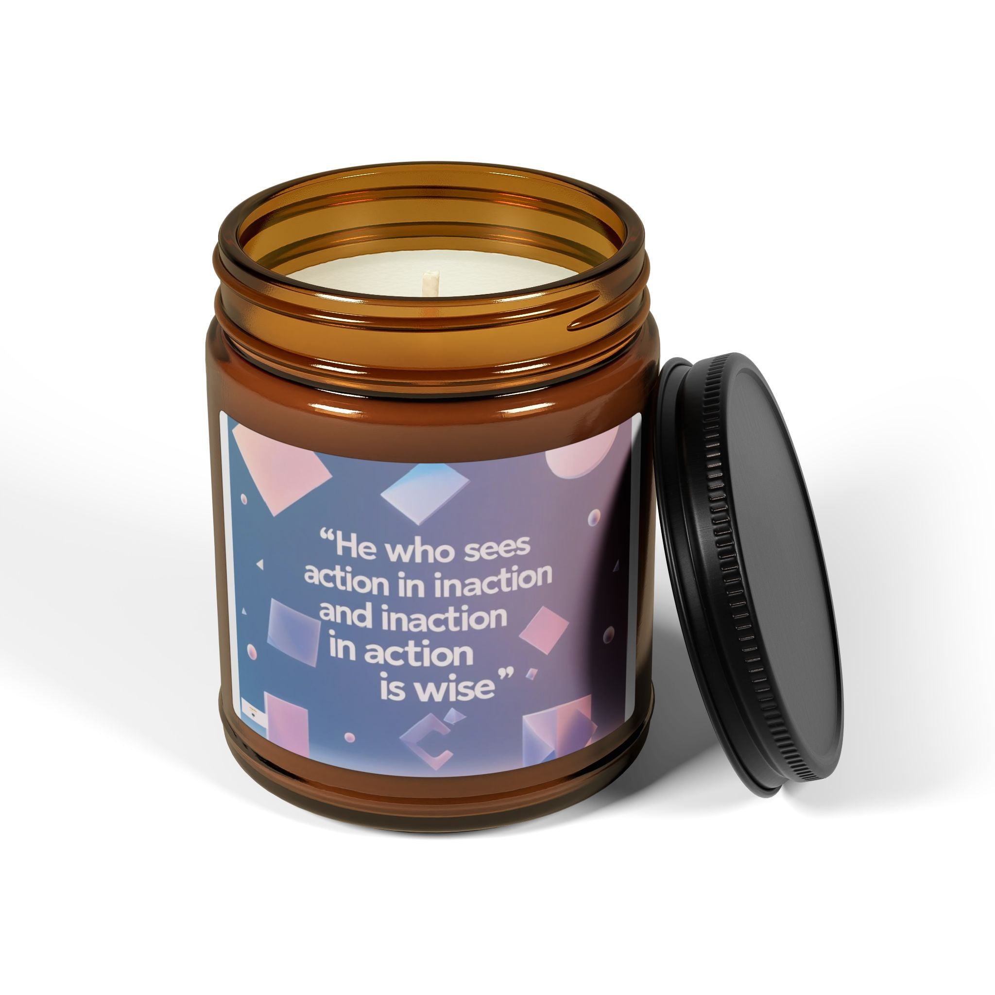 Scented Soy Candle: Uplifting Quote, Relaxing Decor, Gift for Self-Care, Home Fragrance, Wellness