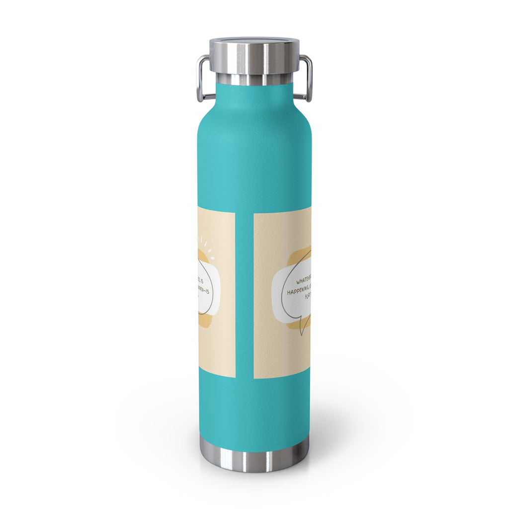 Inspirational Copper Vacuum Insulated Bottle, 22oz - Motivational Drinkware, Gifts for Her, Fitness Bottle, Travel Mug, Eco-Friendly [...]