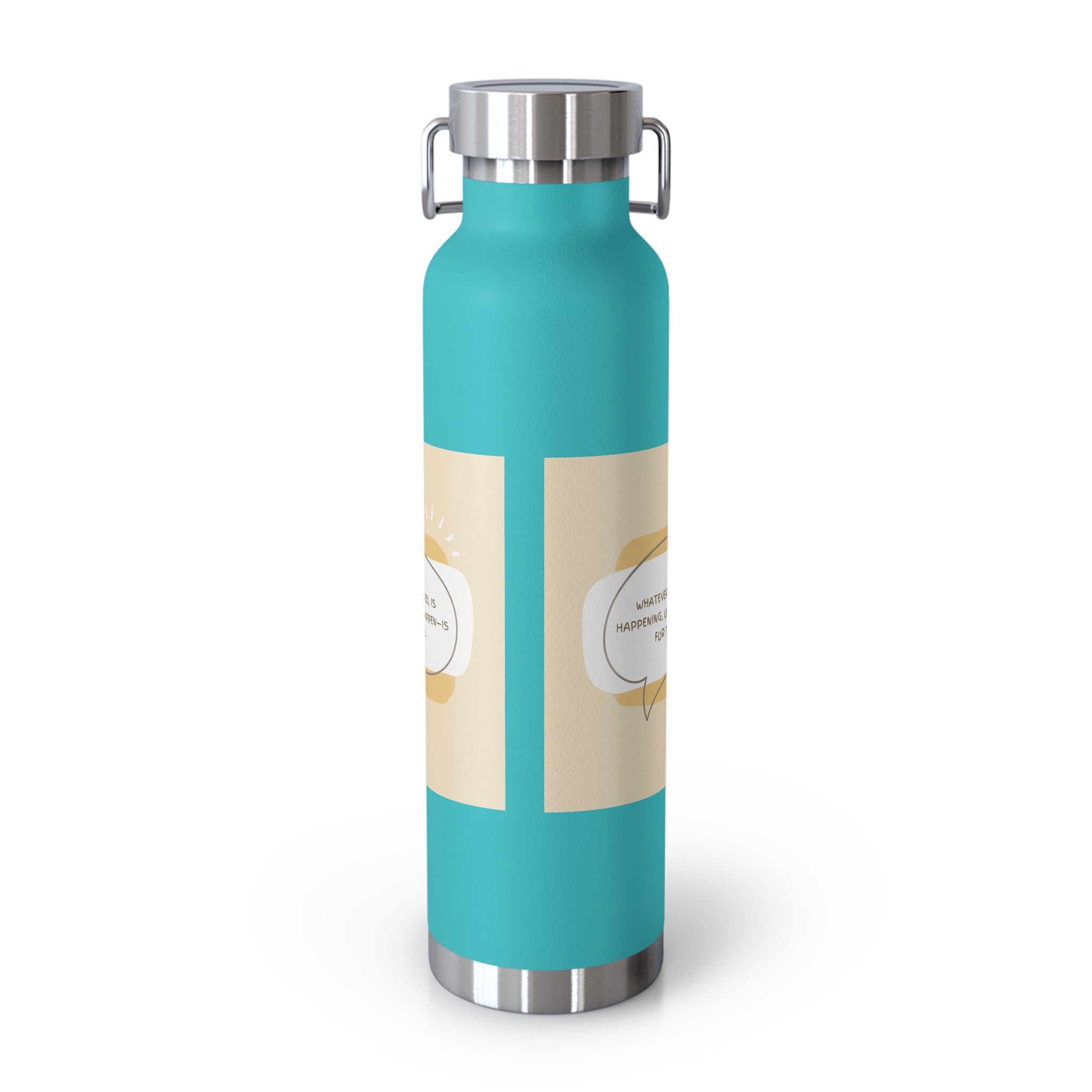 Inspirational Copper Vacuum Insulated Bottle, 22oz - Motivational Drinkware, Gifts for Her, Fitness Bottle, Travel Mug, Eco-Friendly [...]