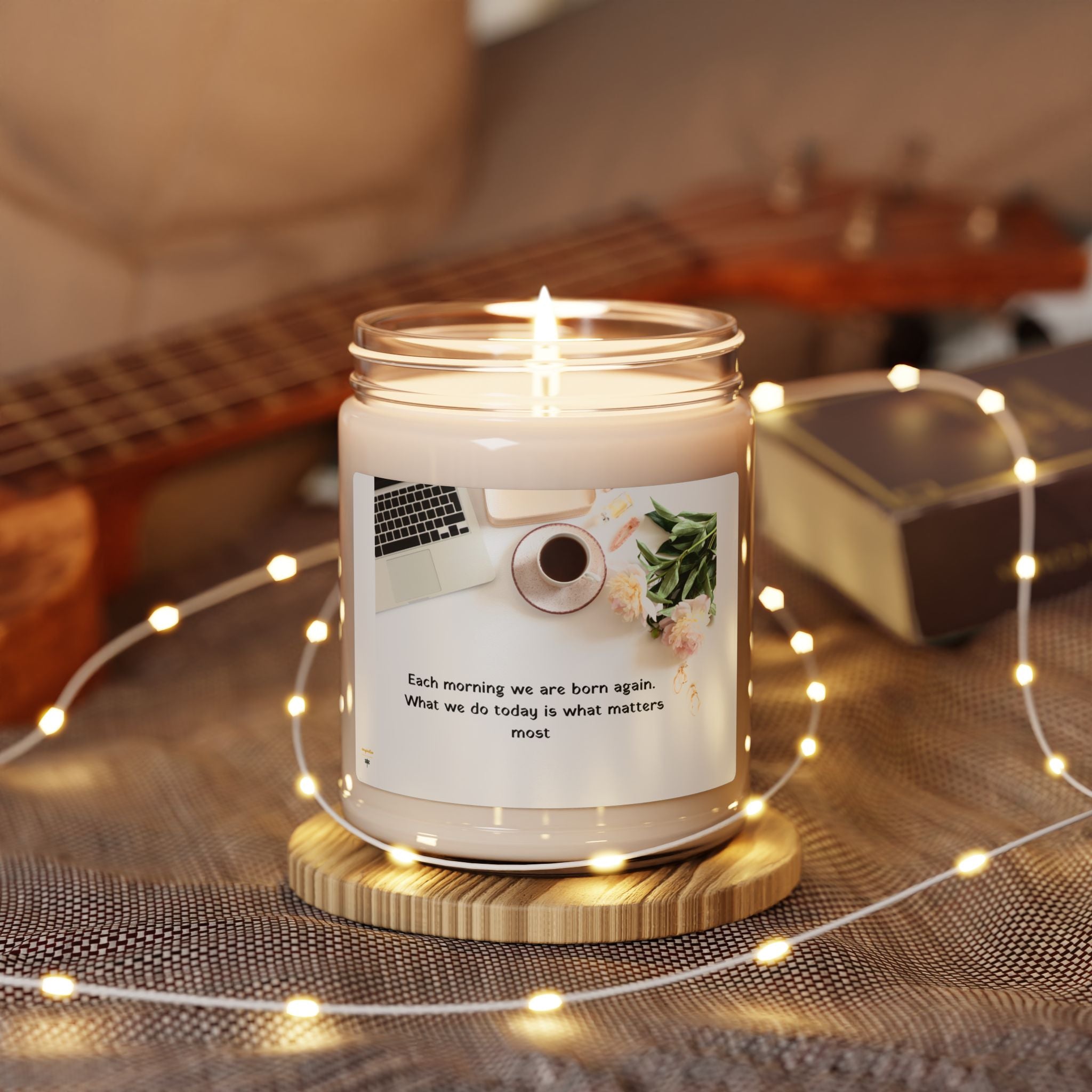 Inspirational Scented Soy Candle, Relaxation Gift, Meditation Decor, Self-Care Candle, Home Fragrance, Gift for Her