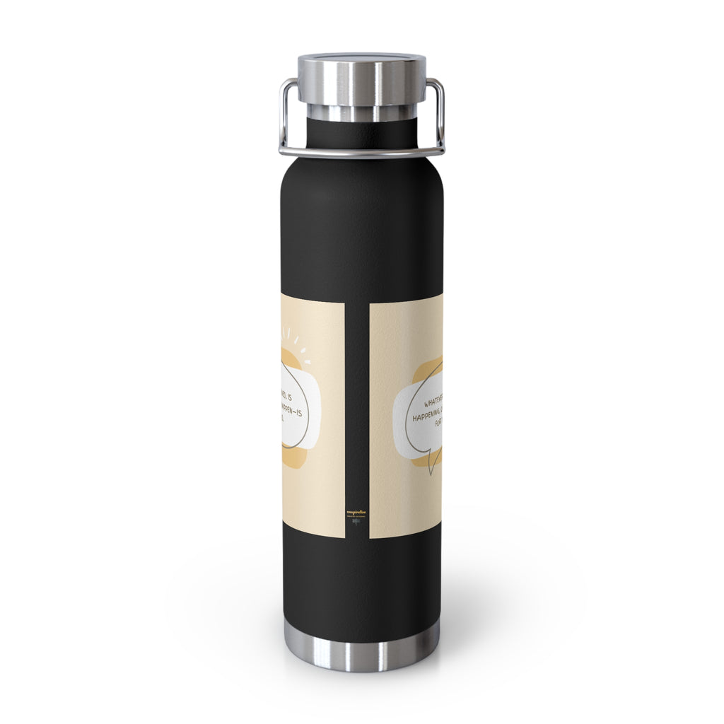 Inspirational Copper Vacuum Insulated Bottle, 22oz - Motivational Drinkware, Gifts for Her, Fitness Bottle, Travel Mug, Eco-Friendly [...]
