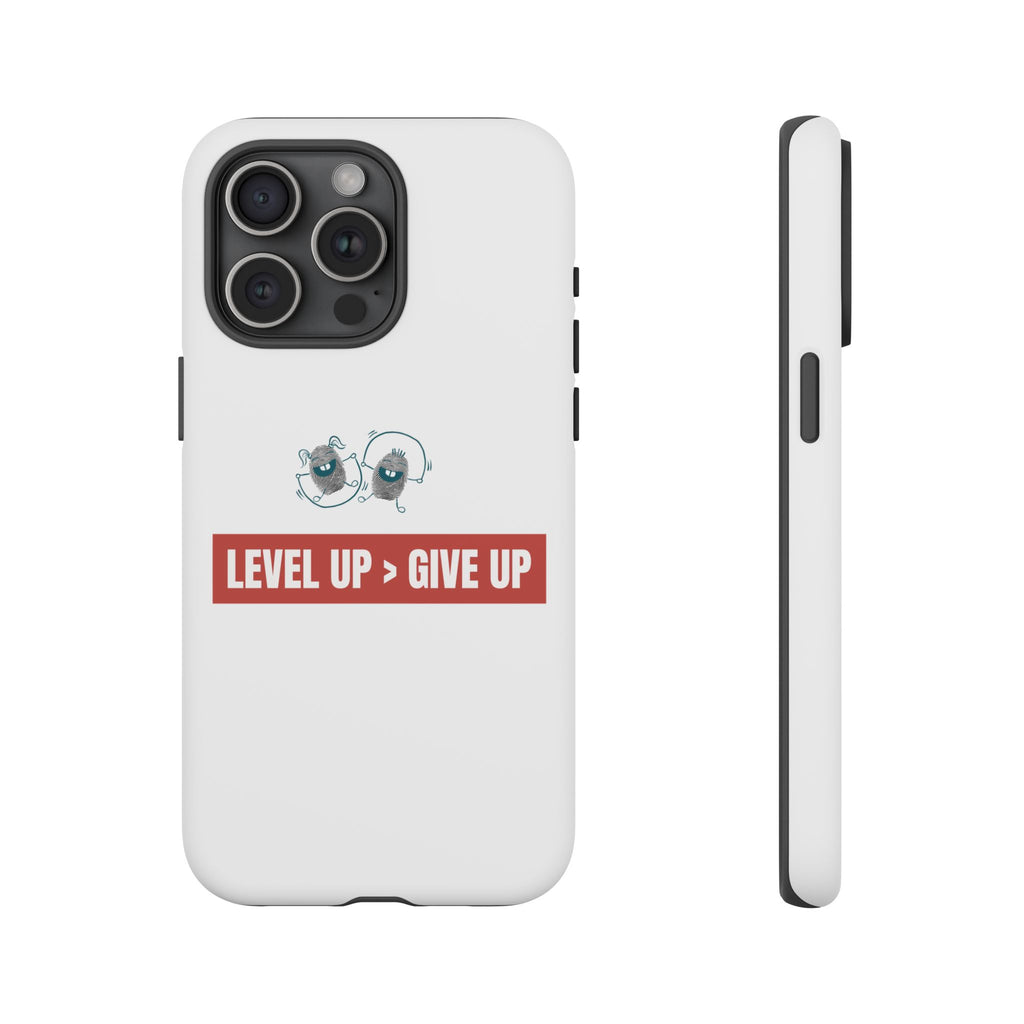 Tough Cases Phone Case, Motivational Gift for Gamers, Fitness Enthusiasts, Level Up Themed, Unique Phone Accessories, Work Hard Play Hard