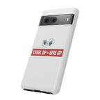 Tough Cases Phone Case, Motivational Gift for Gamers, Fitness Enthusiasts, Level Up Themed, Unique Phone Accessories, Work Hard Play Hard