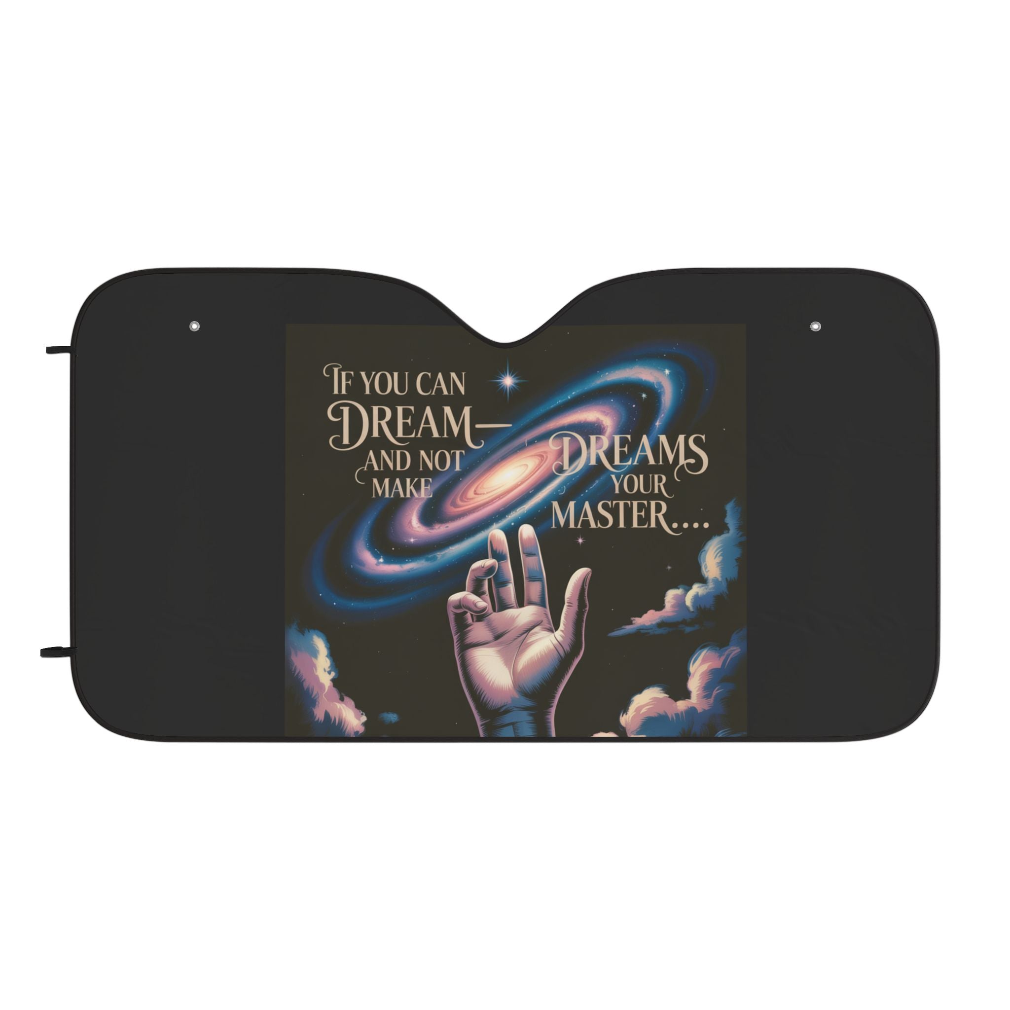 Cosmic Dream Car Sun Shades, Celestial Vehicle Protector, Magical Hand Design, Auto Accessories for Dreamers, Summer Car Essentials