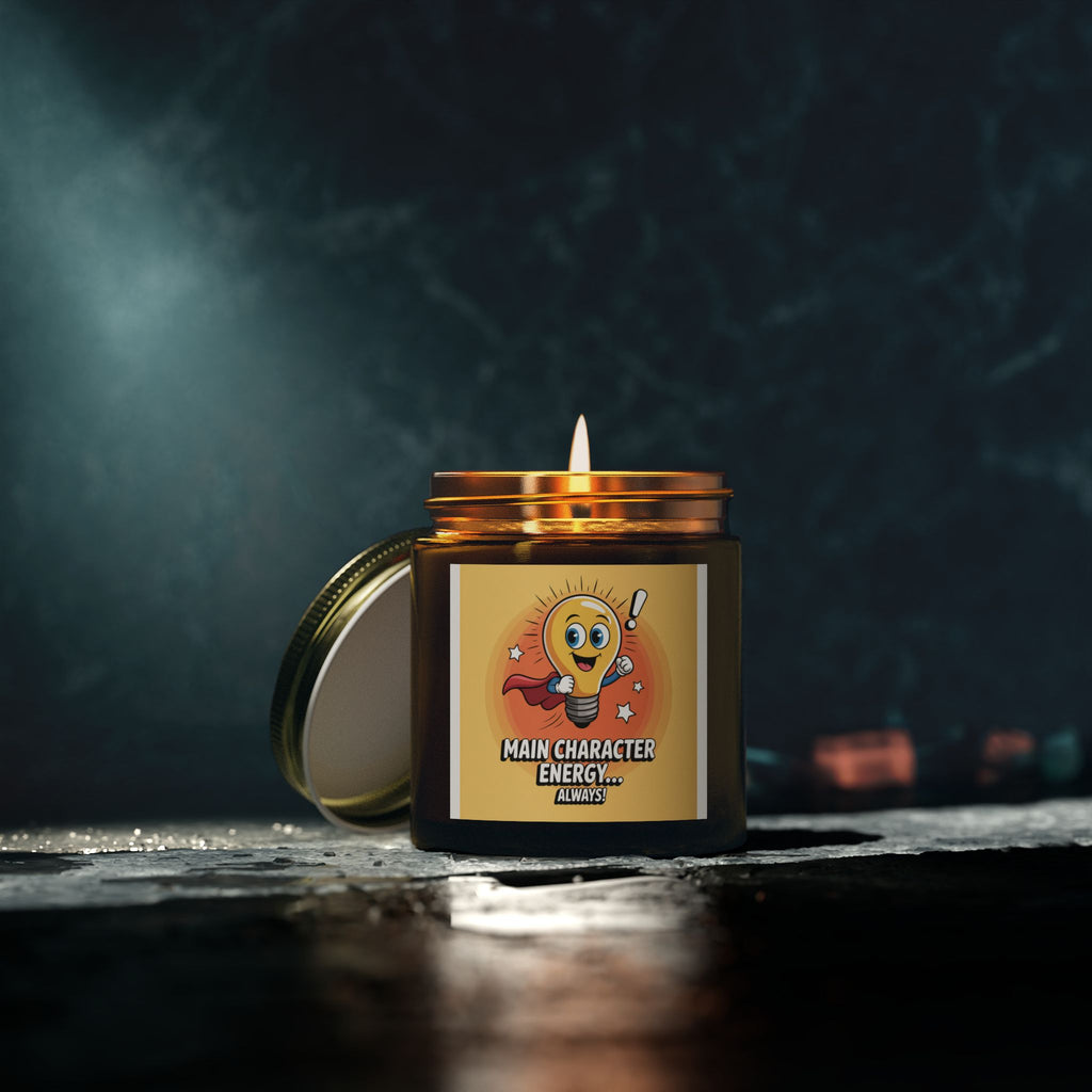 Main Character Energy Scented Candles, Motivational Home Decor, Gift for Her, Relaxing Aromatherapy, Birthday and Self-Care