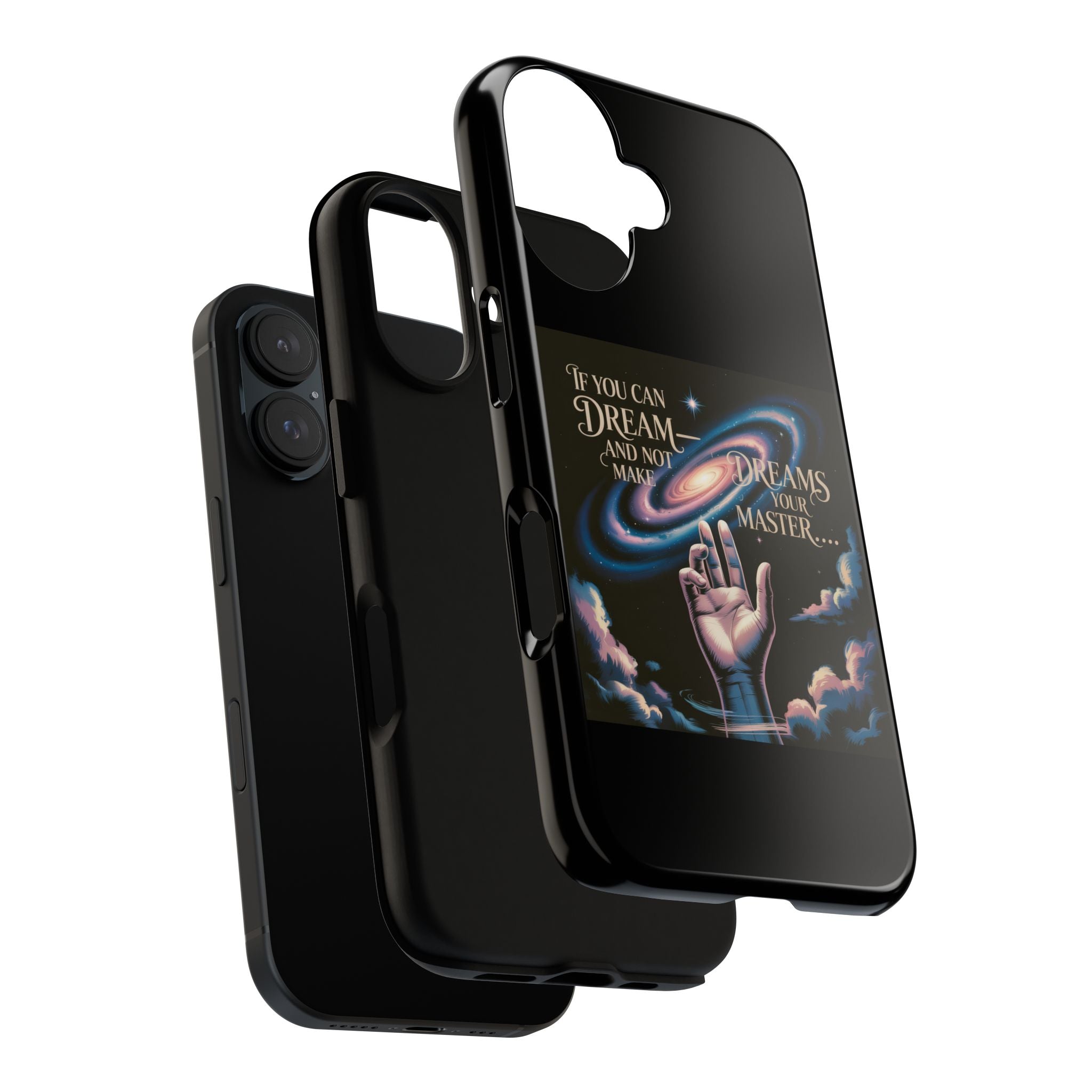 Dream-Inspired Phone Case, Inspirational Phone Cover, Galaxy Design Case, Unique Gift for Dreamers, Motivational Phone Accessory