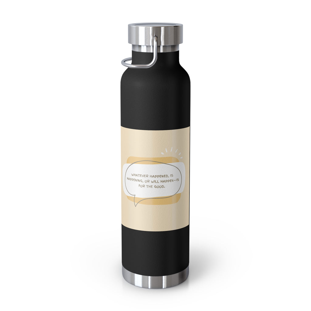 Inspirational Copper Vacuum Insulated Bottle, 22oz - Motivational Drinkware, Gifts for Her, Fitness Bottle, Travel Mug, Eco-Friendly [...]