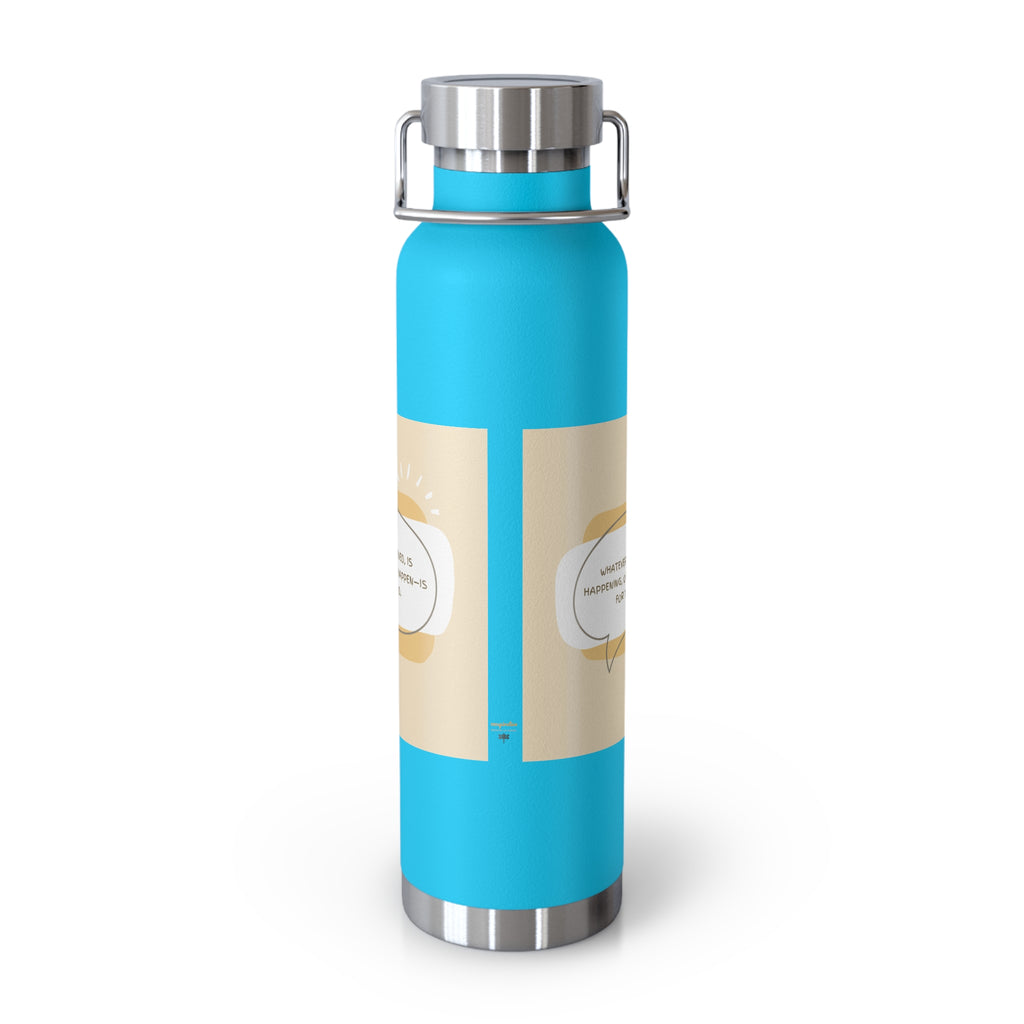 Inspirational Copper Vacuum Insulated Bottle, 22oz - Motivational Drinkware, Gifts for Her, Fitness Bottle, Travel Mug, Eco-Friendly [...]