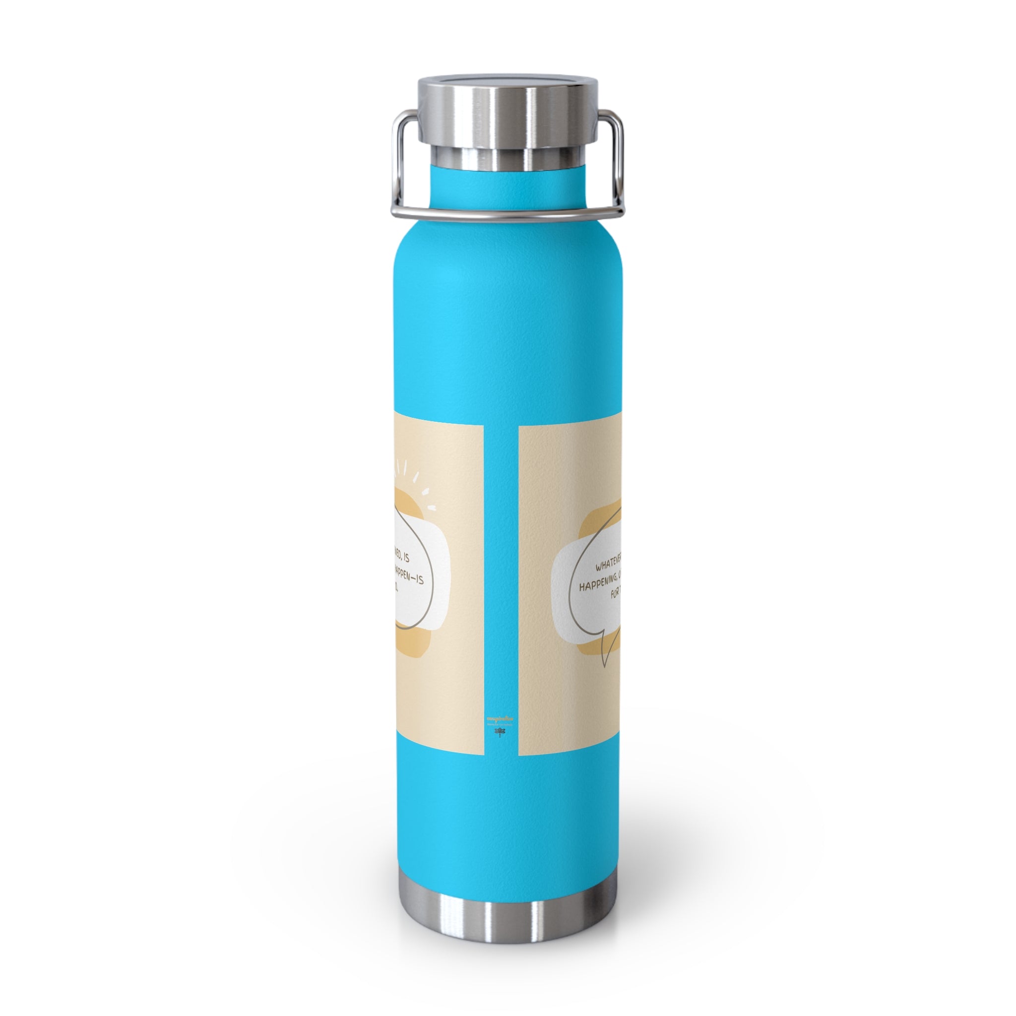 Inspirational Copper Vacuum Insulated Bottle, 22oz - Motivational Drinkware, Gifts for Her, Fitness Bottle, Travel Mug, Eco-Friendly [...]