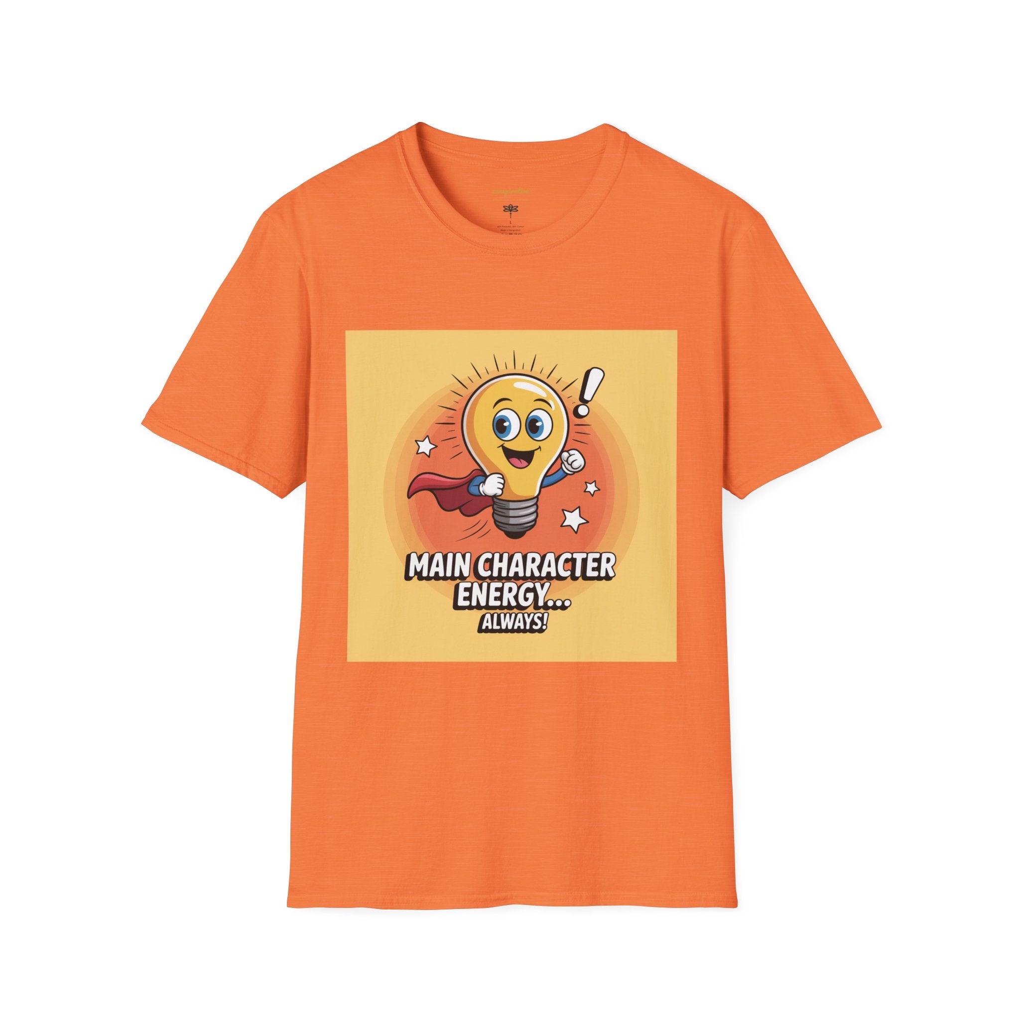 Main Character Energy T-Shirt, Unisex Graphic Tee, Casual Wear, Gift for Fans, Motivational Apparel, Everyday Comfort