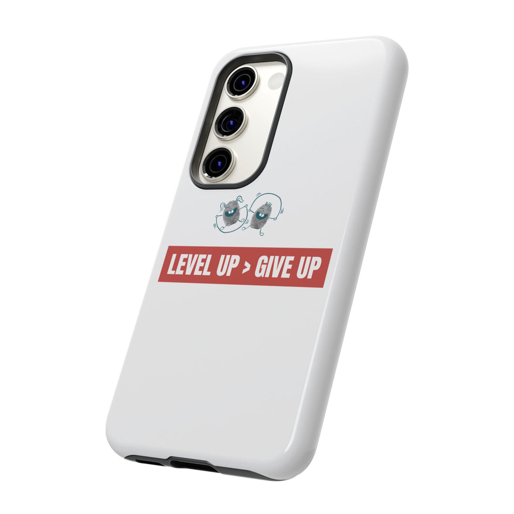 Tough Cases Phone Case, Motivational Gift for Gamers, Fitness Enthusiasts, Level Up Themed, Unique Phone Accessories, Work Hard Play Hard