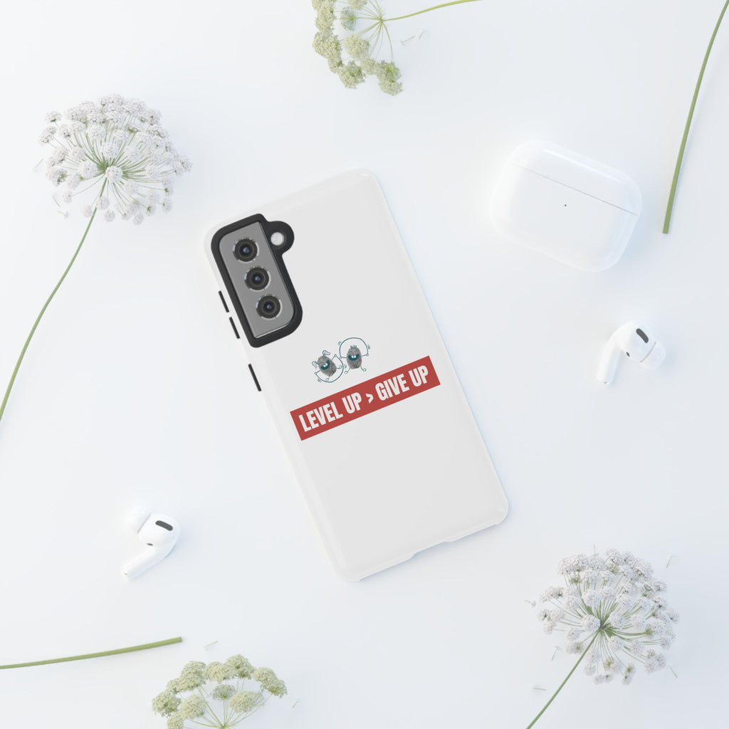 Tough Cases Phone Case, Motivational Gift for Gamers, Fitness Enthusiasts, Level Up Themed, Unique Phone Accessories, Work Hard Play Hard