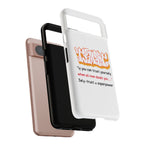 Tough Cases iPhone Case, Inspirational Phone Cover, Motivational Case, Self-Trust Gift, Unique Phone Accessory