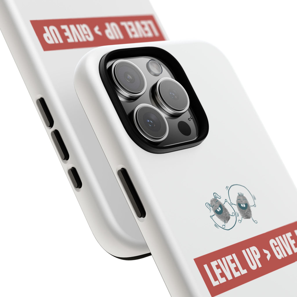 Tough Cases Phone Case, Motivational Gift for Gamers, Fitness Enthusiasts, Level Up Themed, Unique Phone Accessories, Work Hard Play Hard