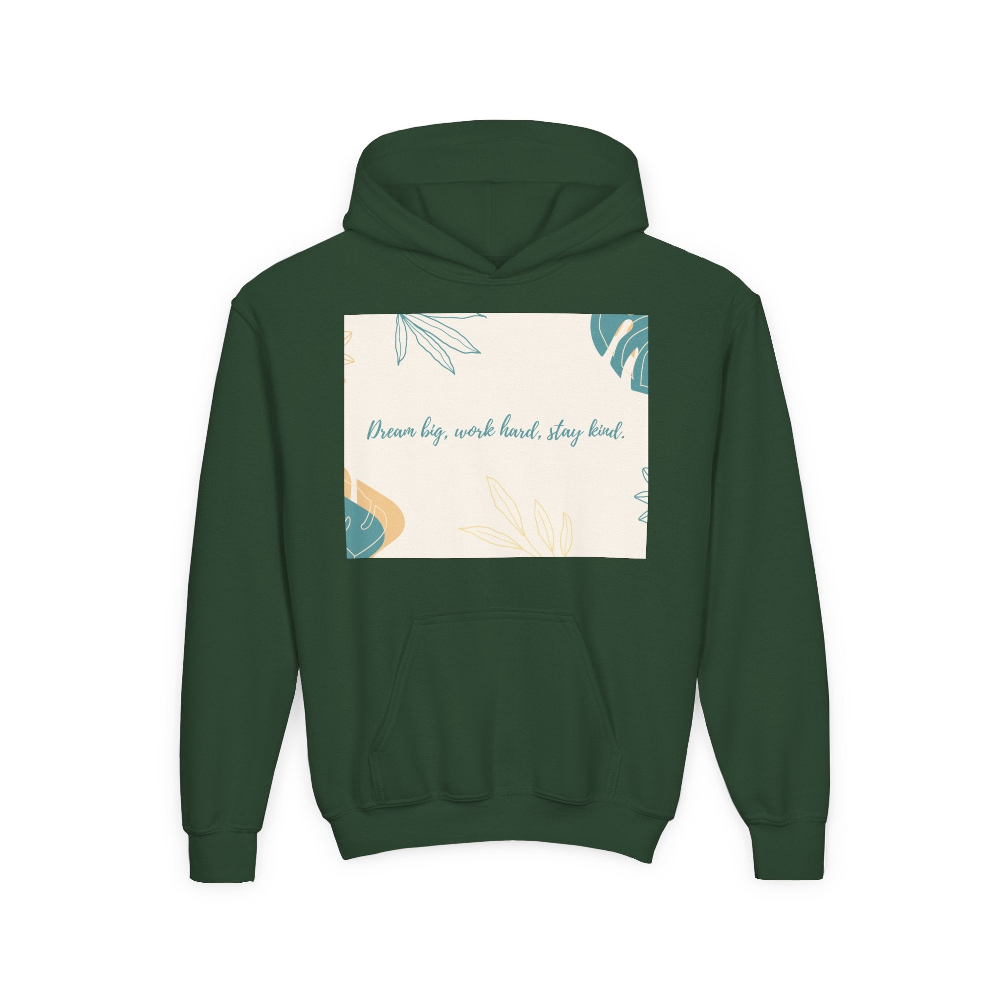 Inspiring Youth Hoodie - Dream Big, Work Hard, Stay Kind, Motivational Sweatshirt for Teens, Gift for Graduates, Inspirational [...]
